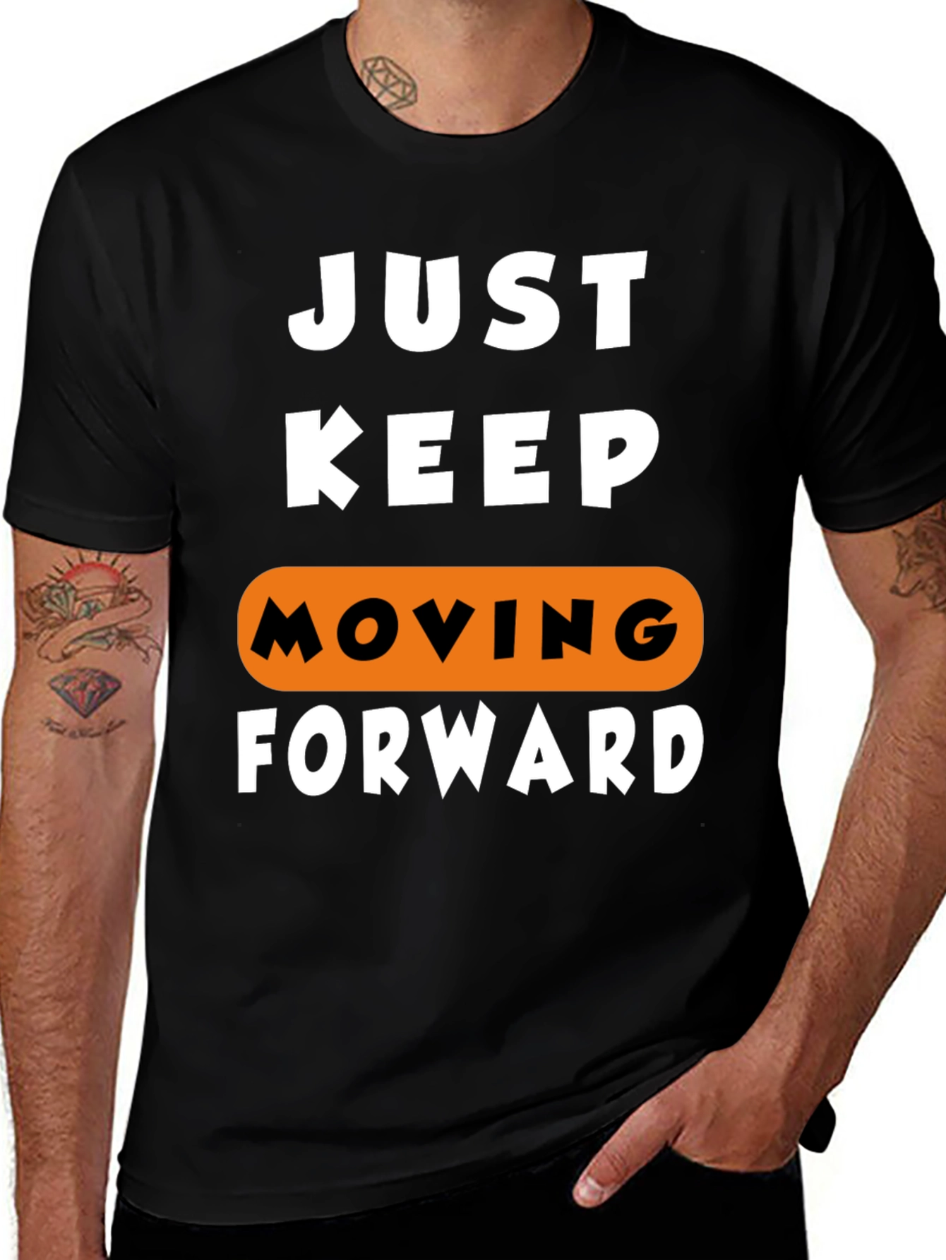 Just Keep Moving Forward Graphic Tee