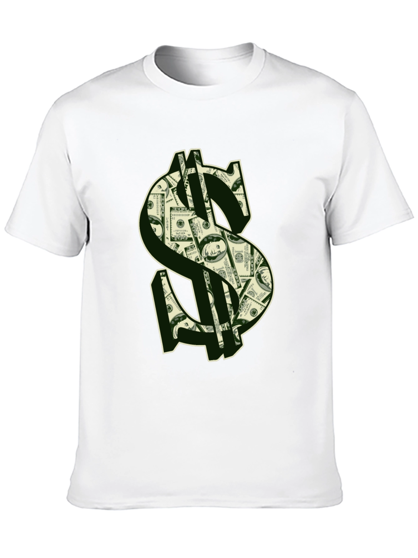 Money Print Graphic Tee - Black