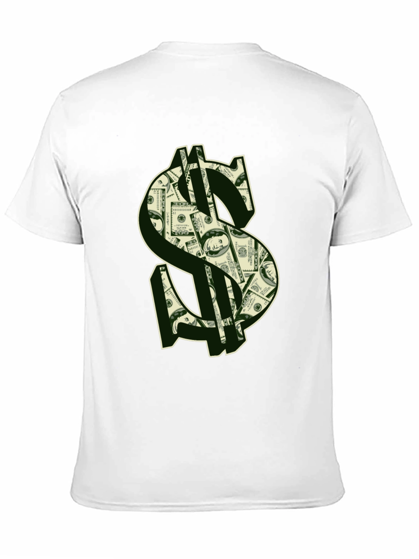Money Print Graphic Tee - Black