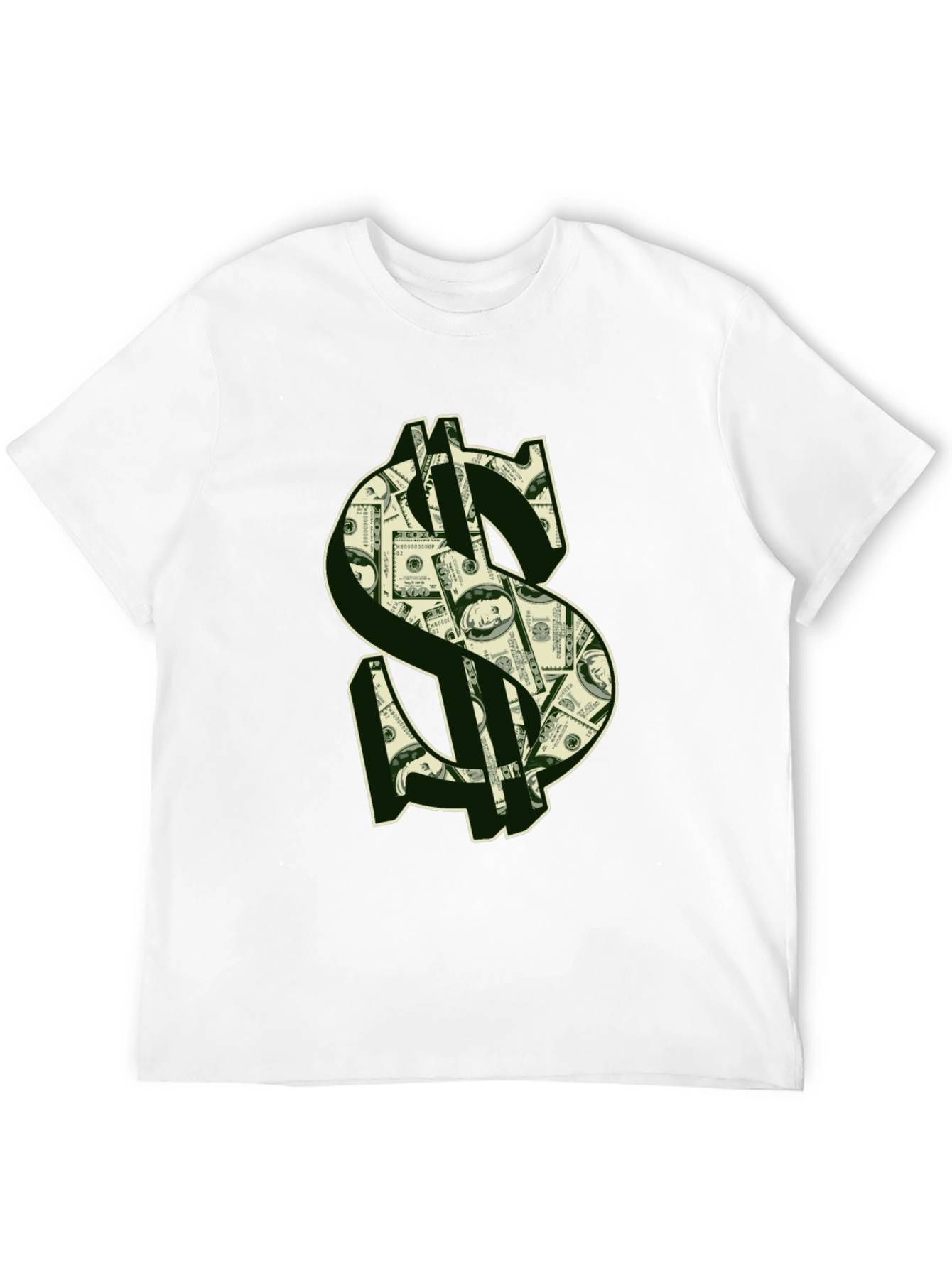 Money Print Graphic Tee - Black