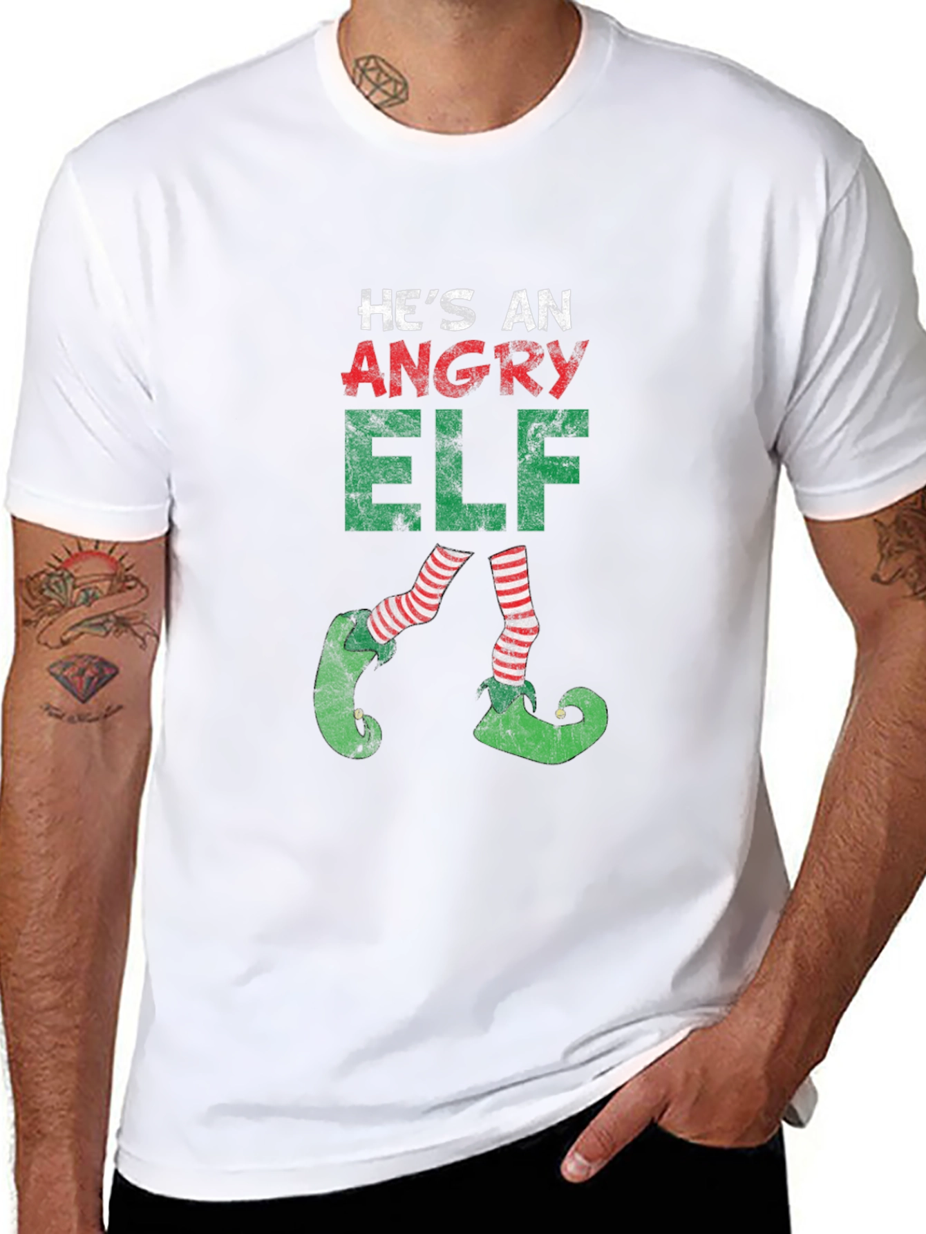 Angry Elf Christmas T-Shirt