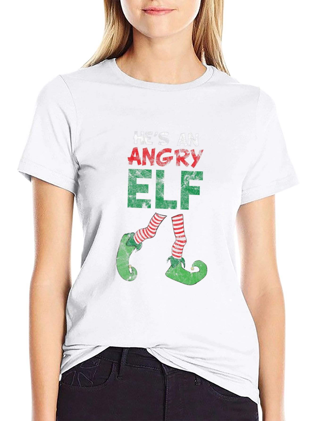 Angry Elf Christmas T-Shirt
