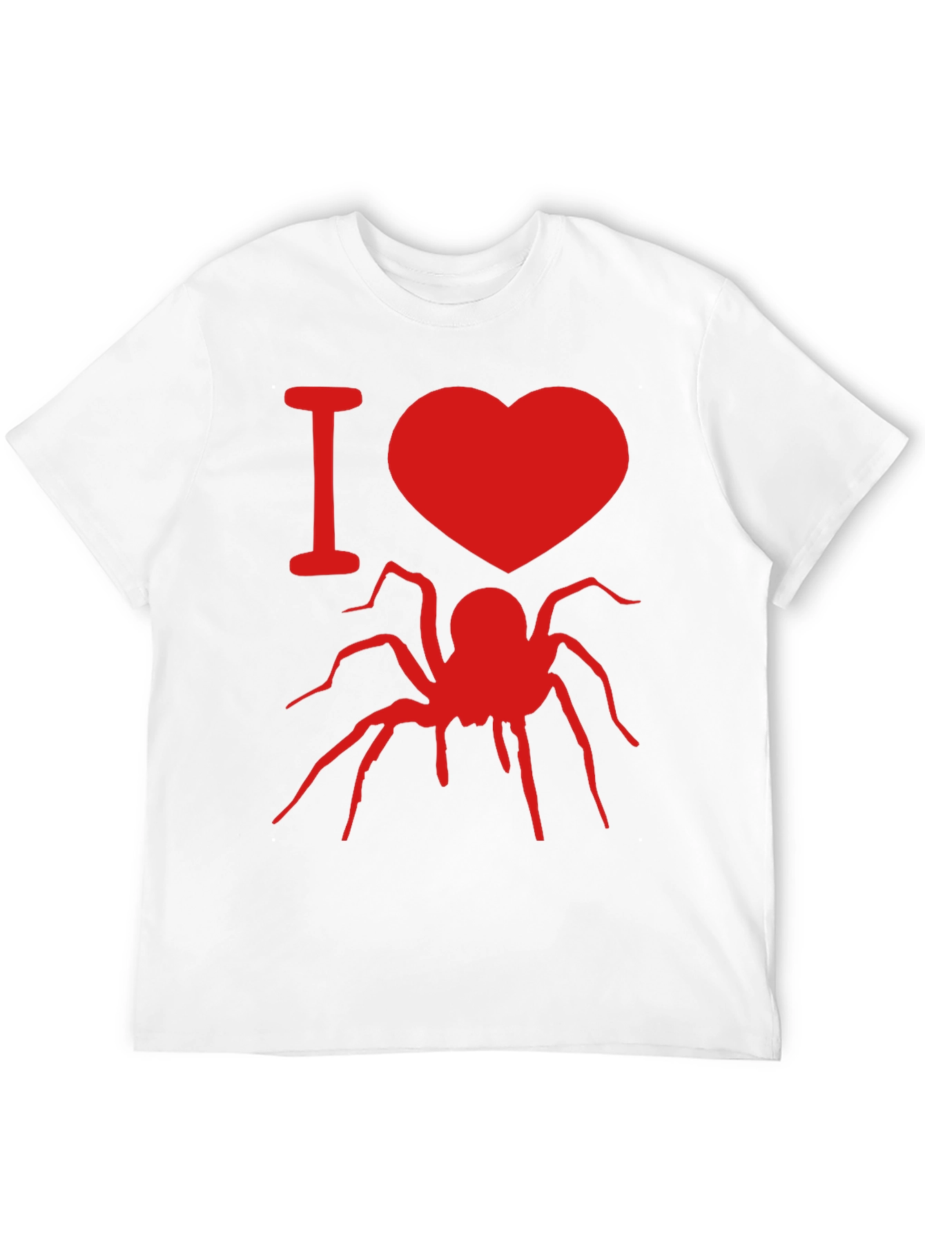 I Heart Spiders Graphic Tee - Black Cotton T-Shirt