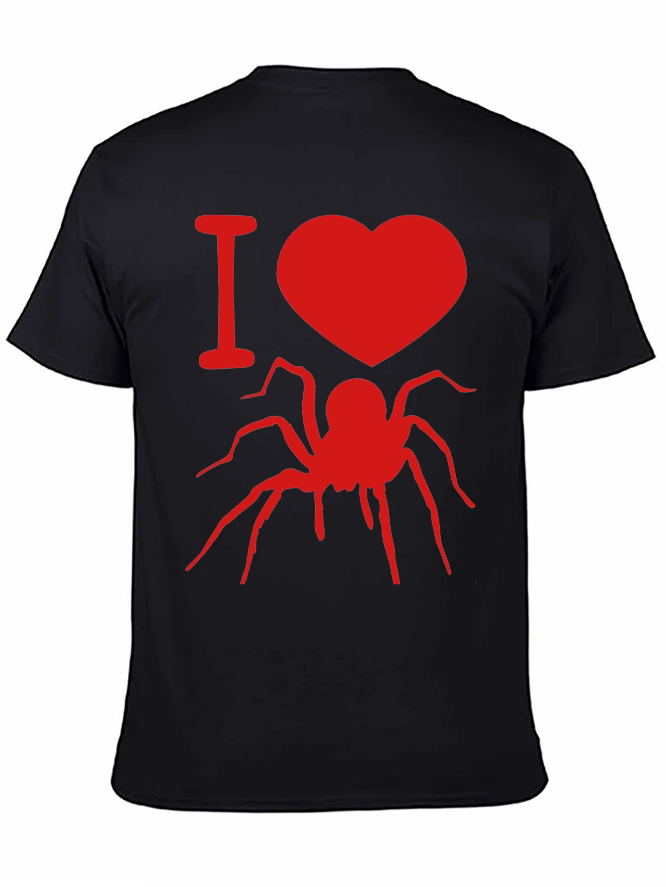 I Heart Spiders Graphic Tee - Black Cotton T-Shirt