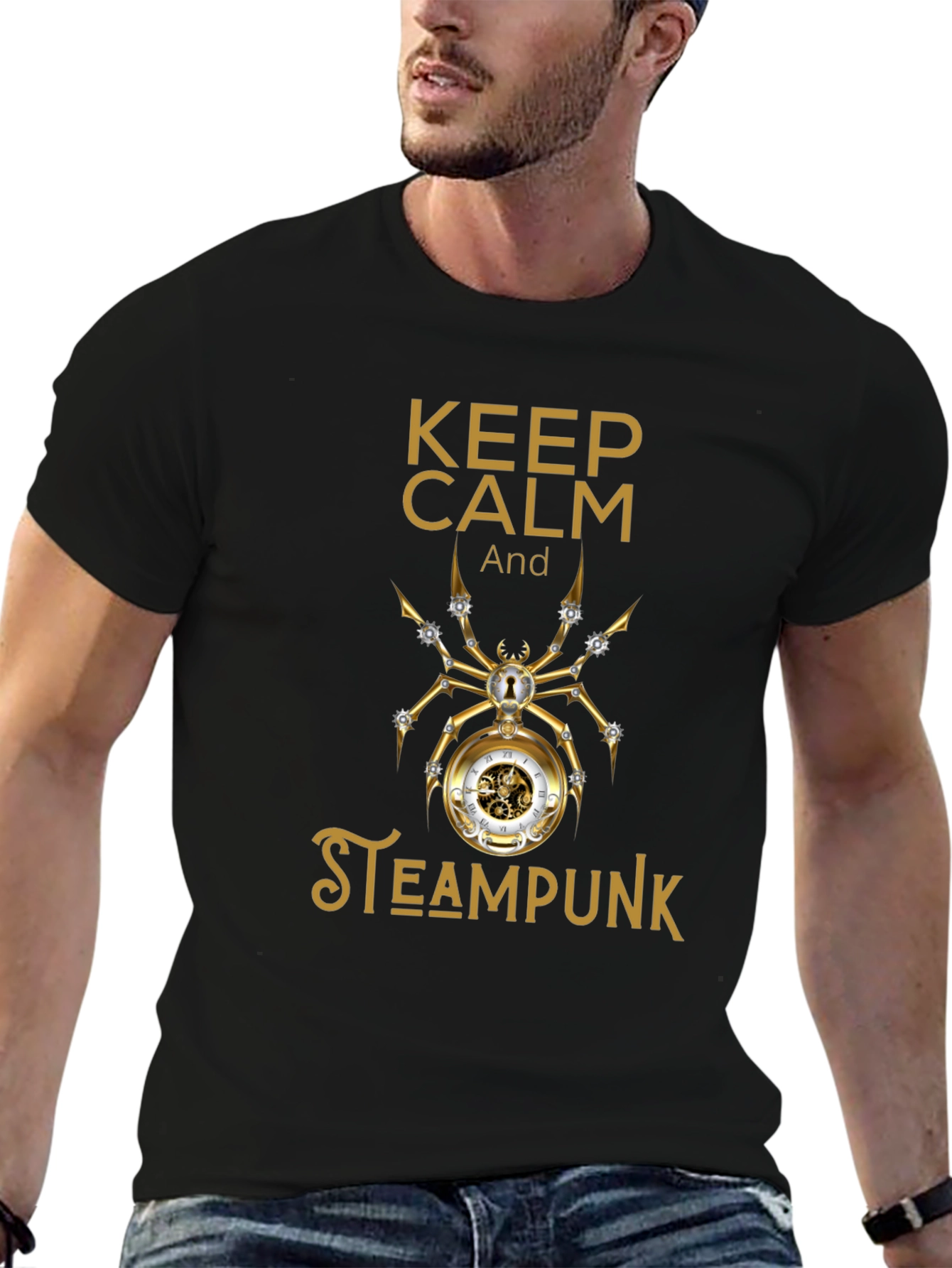 Steampunk Spider Graphic T-Shirt