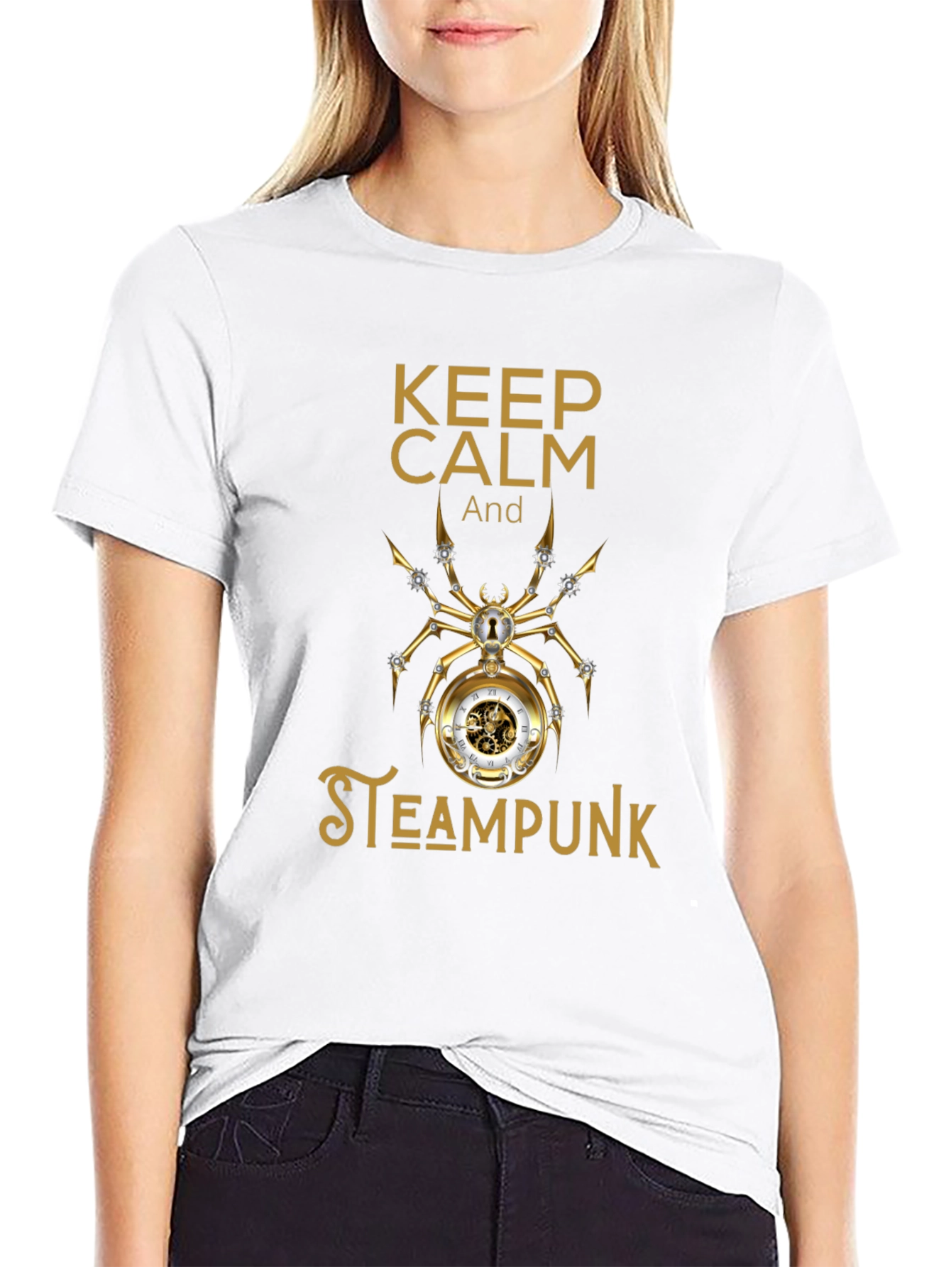 Steampunk Spider Graphic T-Shirt