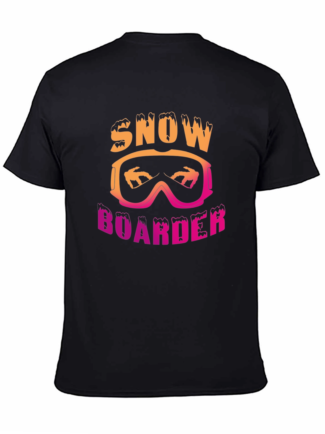 Snowboarder Graphic Tee - Black