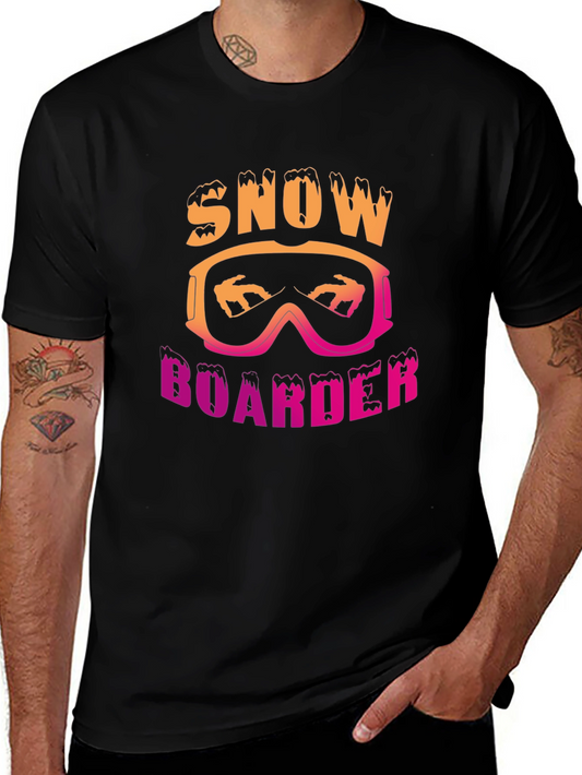 Snowboarder Graphic Tee - Black