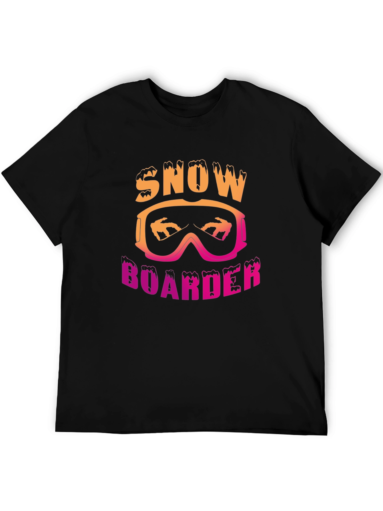 Snowboarder Graphic Tee - Black