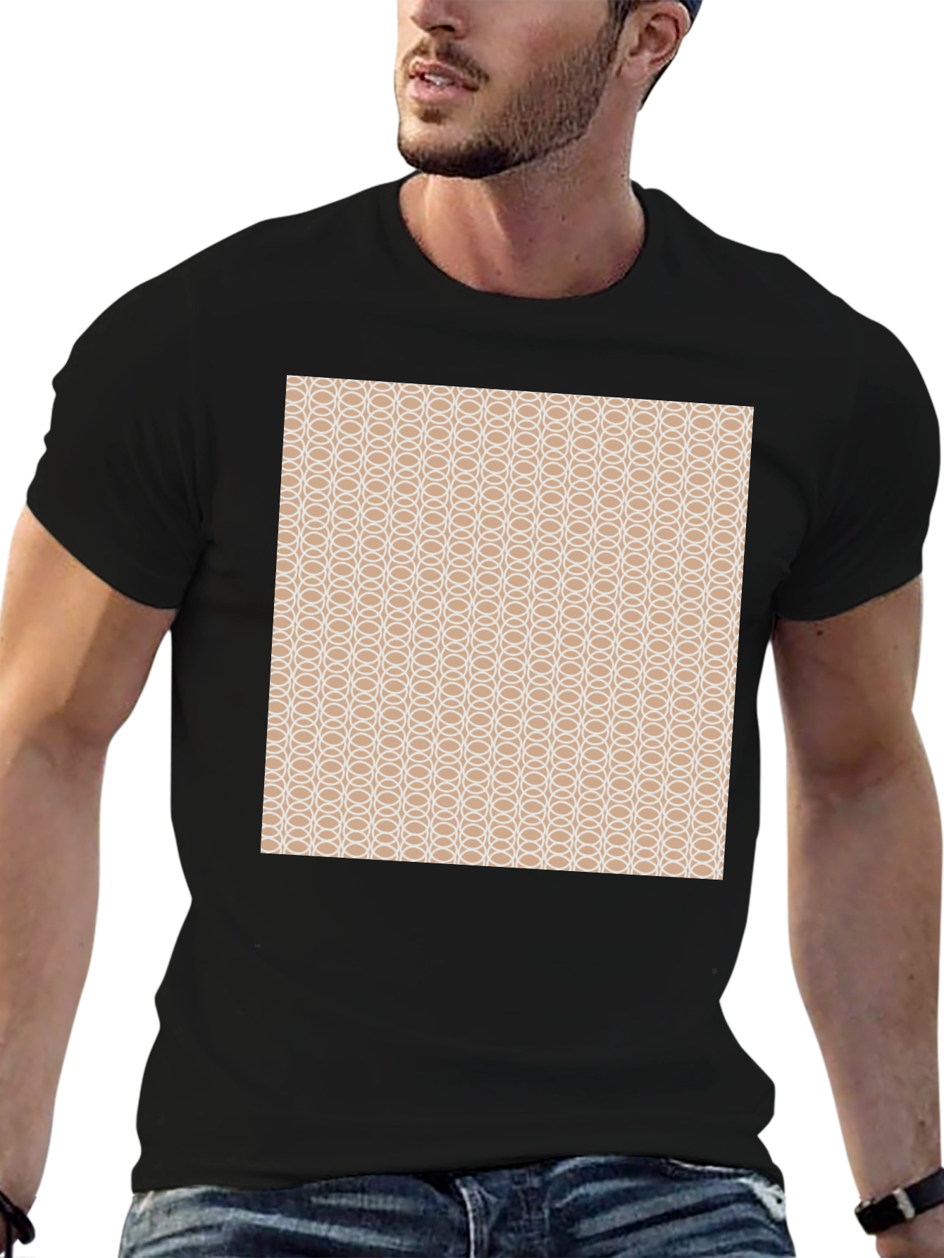 Geometric Pattern T-Shirt - Stylish & Modern Design