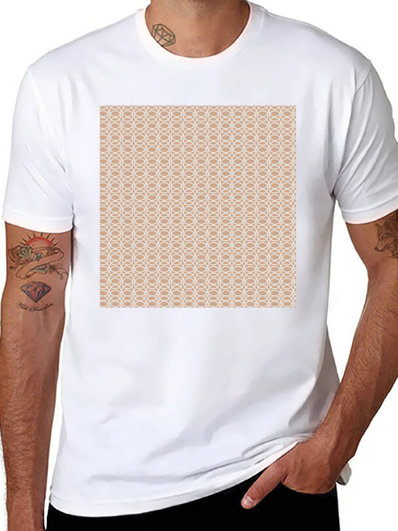 Geometric Pattern T-Shirt - Stylish & Modern Design