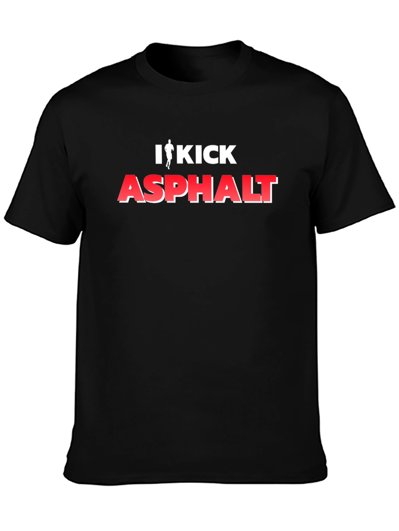 I Kick Asphalt Graphic T-Shirt - Black