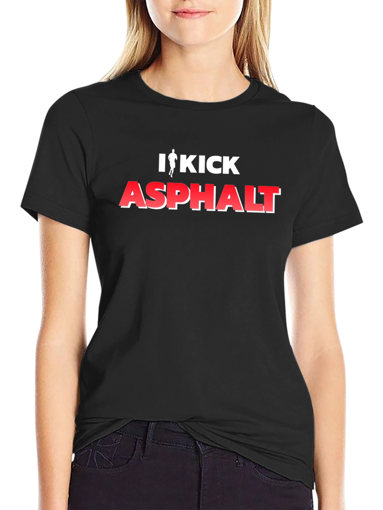 I Kick Asphalt Graphic T-Shirt - Black