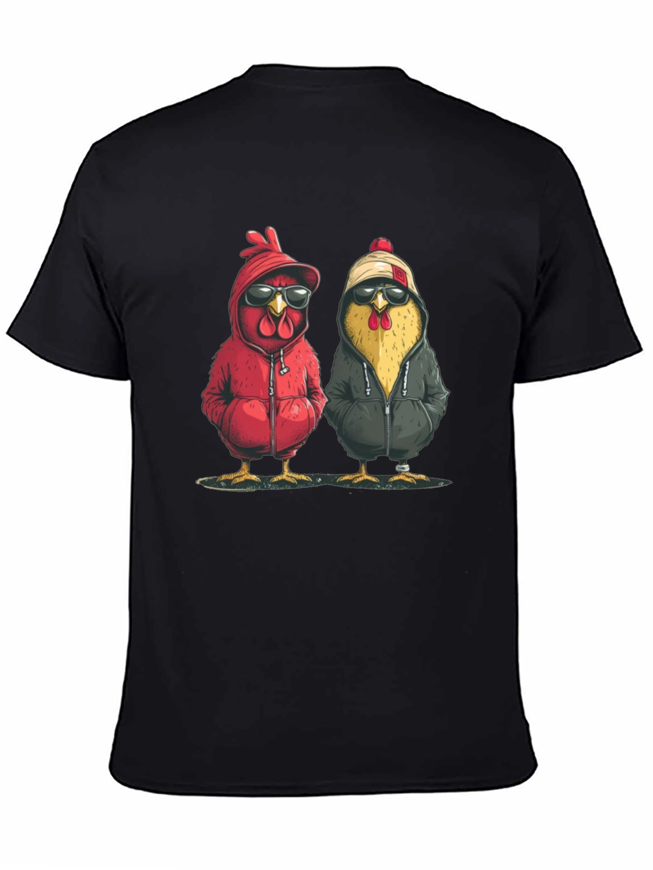 Cool Chicken Duo Black T-Shirt