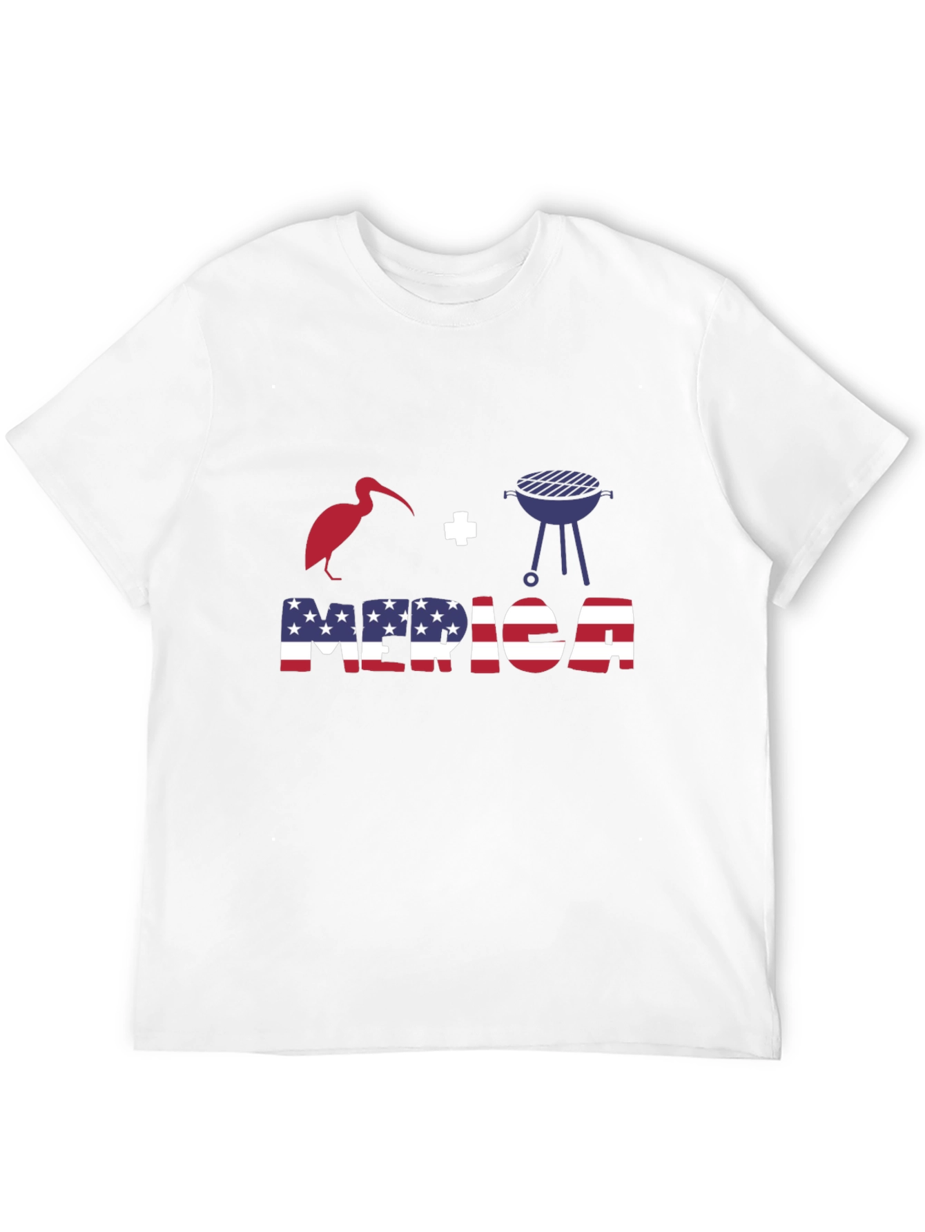 Patriotic T-Shirt: Bird + Grill = Merica