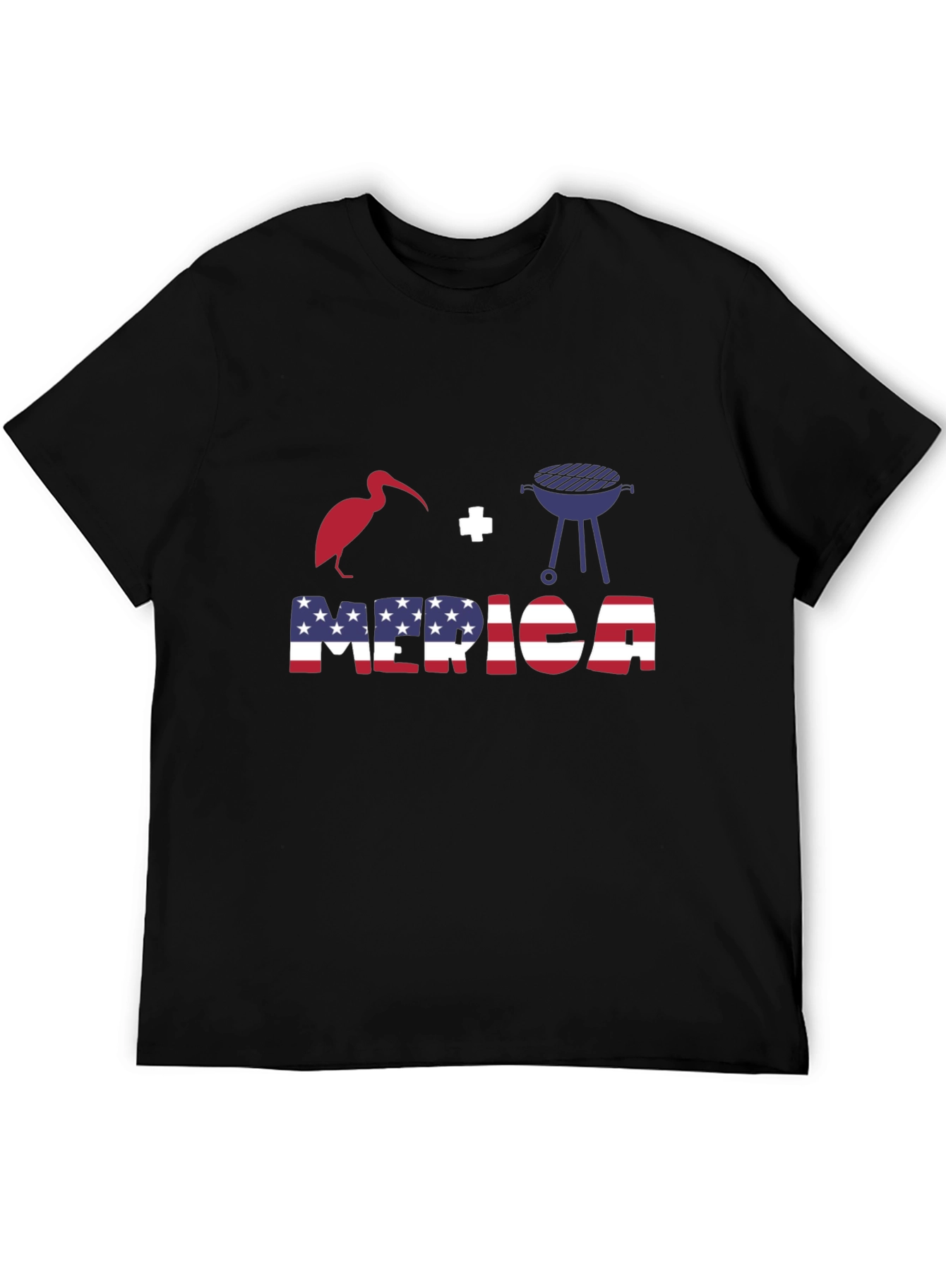 Patriotic T-Shirt: Bird + Grill = Merica