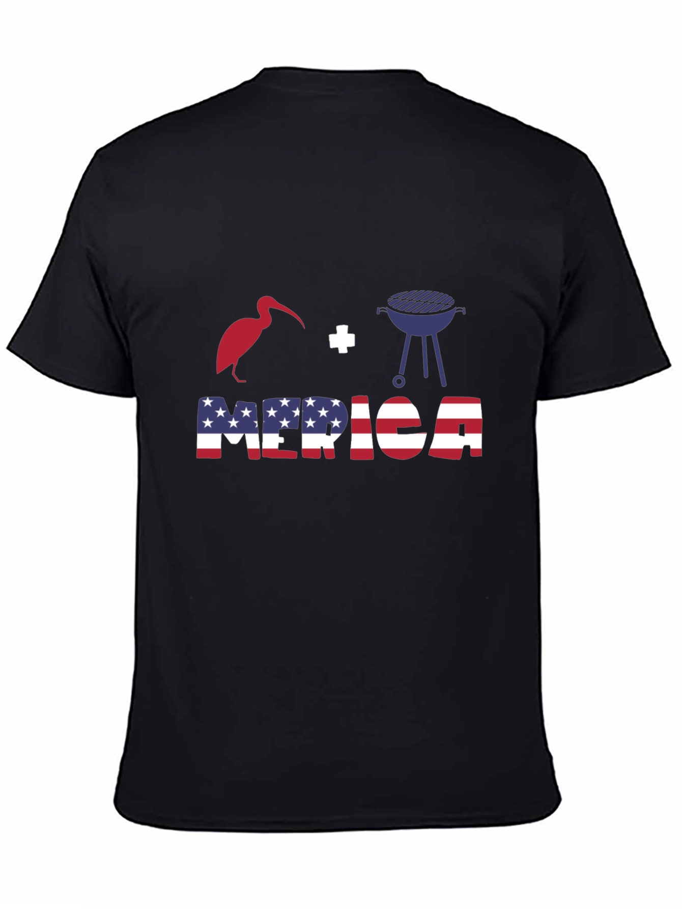 Patriotic T-Shirt: Bird + Grill = Merica