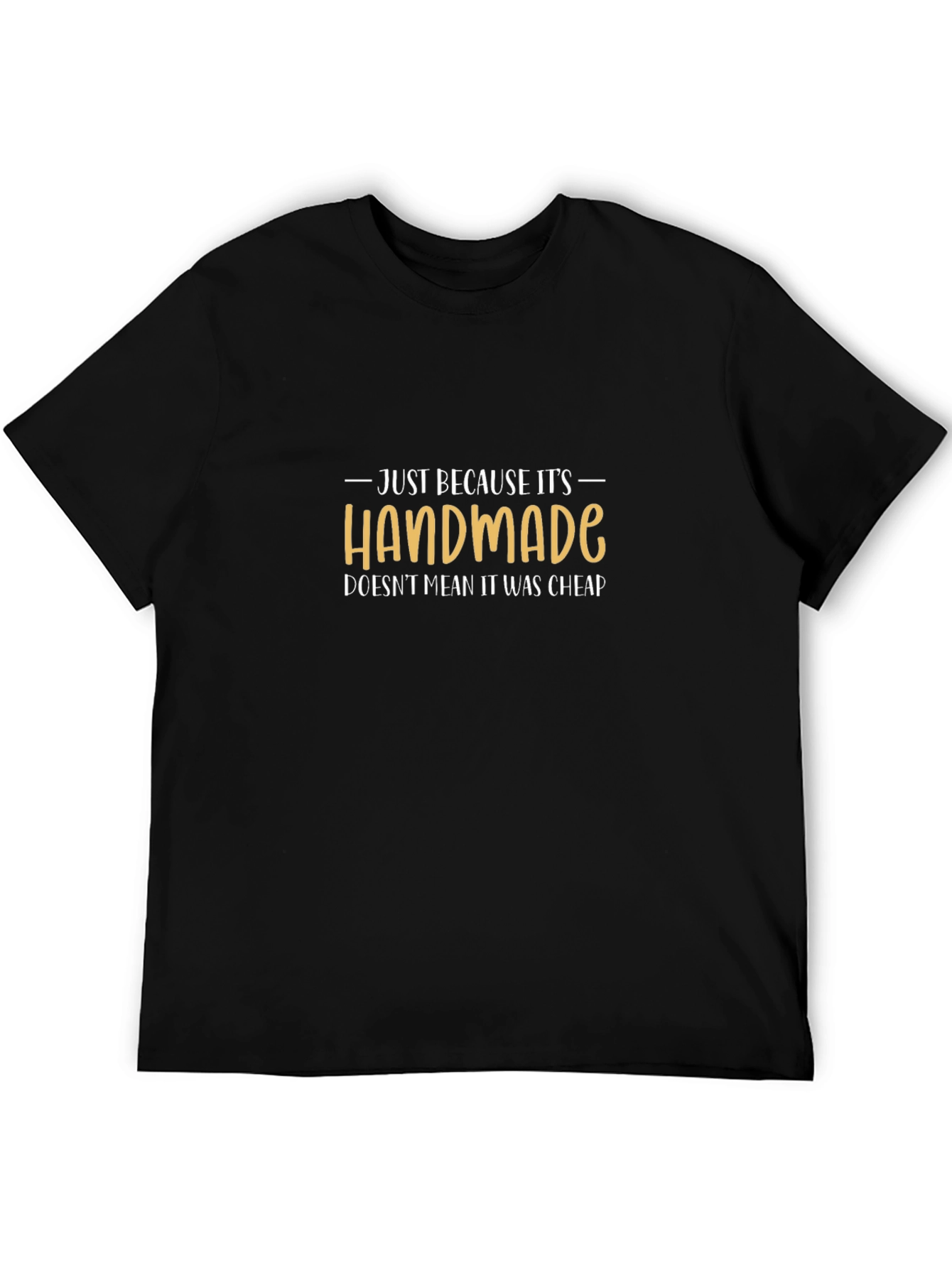 Handmade Quality Black T-Shirt