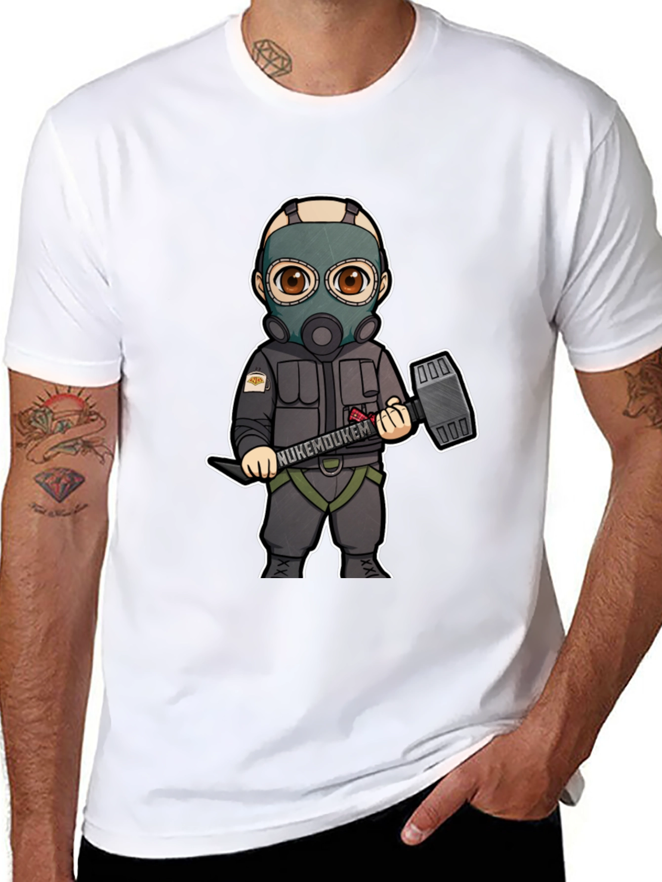 Cartoon Character Graphic Print T-Shirt