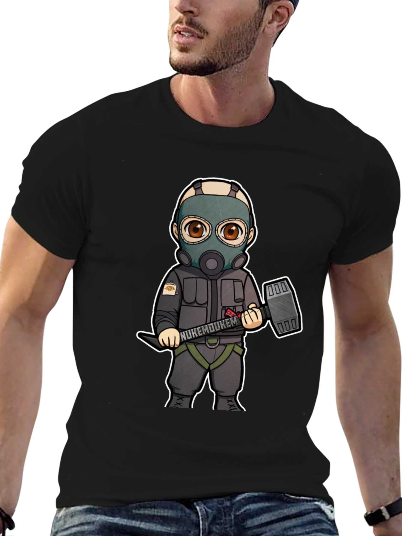 Cartoon Character Graphic Print T-Shirt