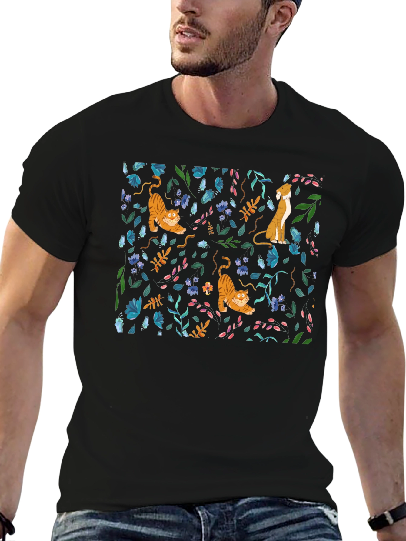 Floral Animal Print T-Shirt