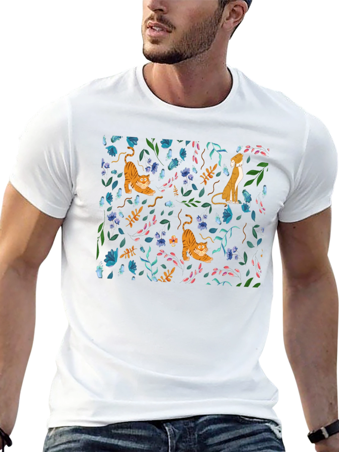 Floral Animal Print T-Shirt