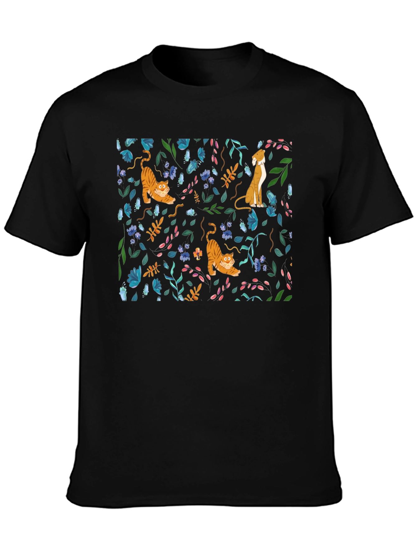 Floral Animal Print T-Shirt