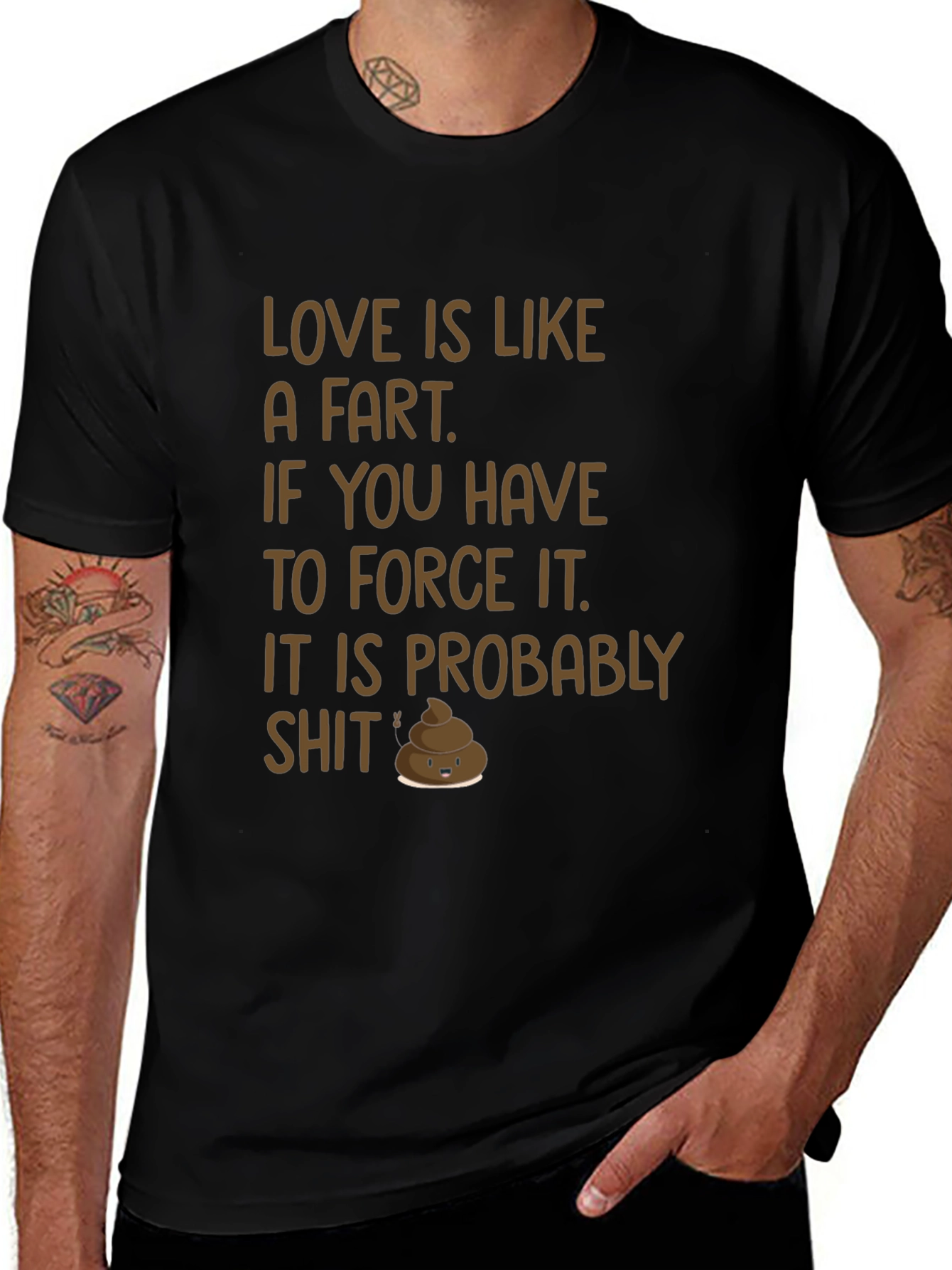 Love Is Like a Fart Graphic T-Shirt