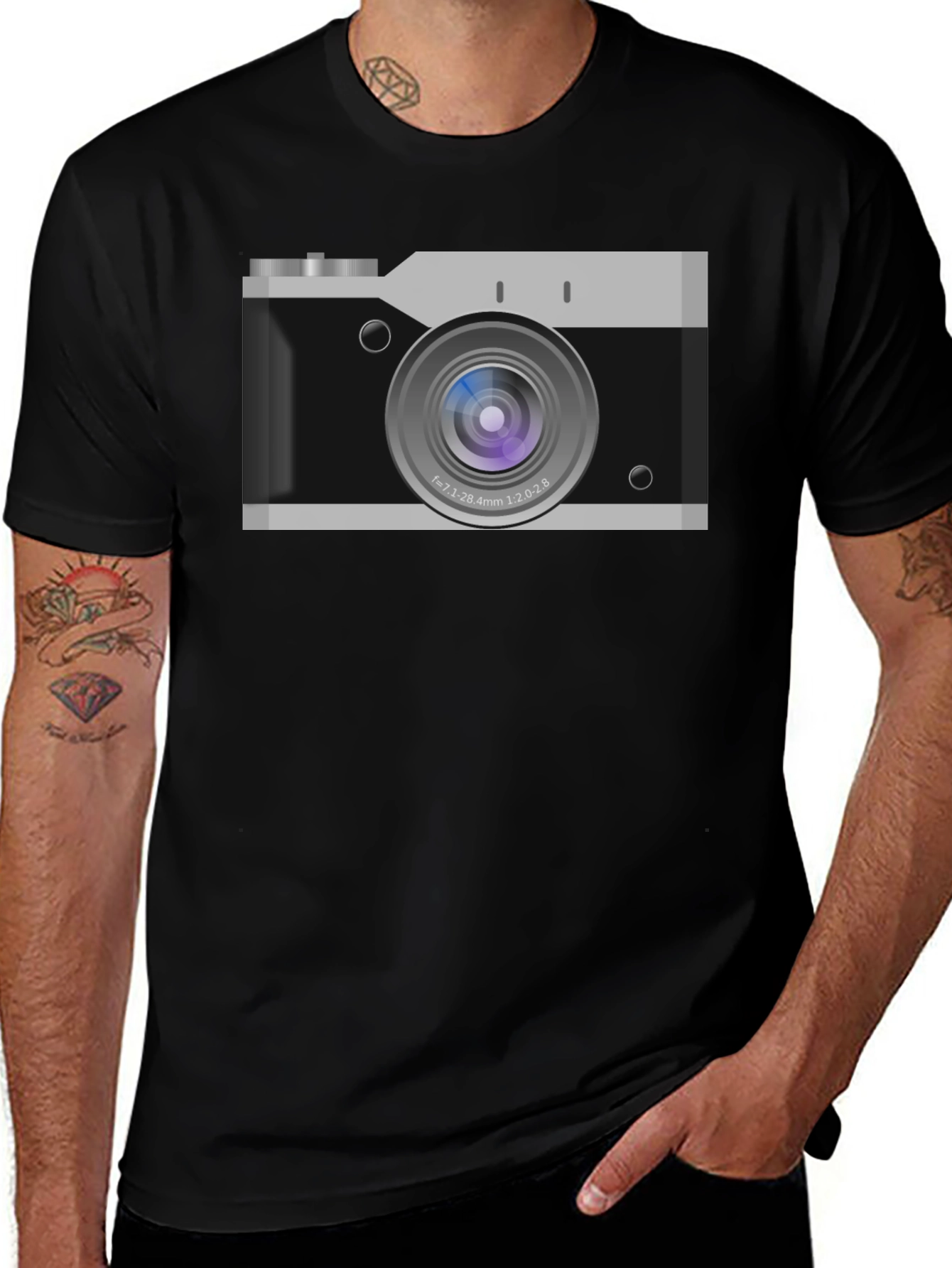 Retro Camera Graphic T-Shirt - Classic Style