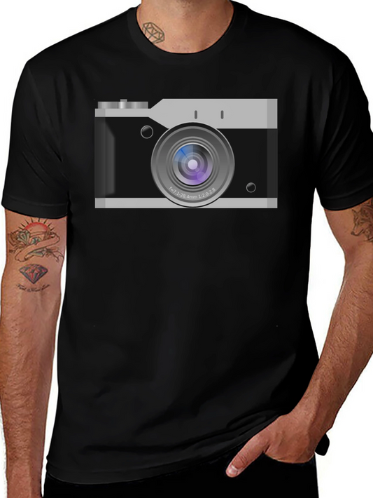Retro Camera Graphic T-Shirt - Classic Style