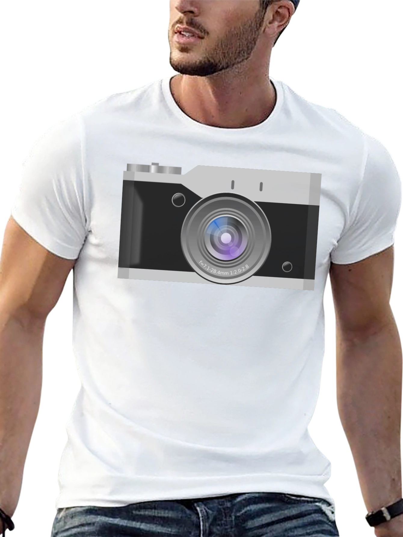 Retro Camera Graphic T-Shirt - Classic Style