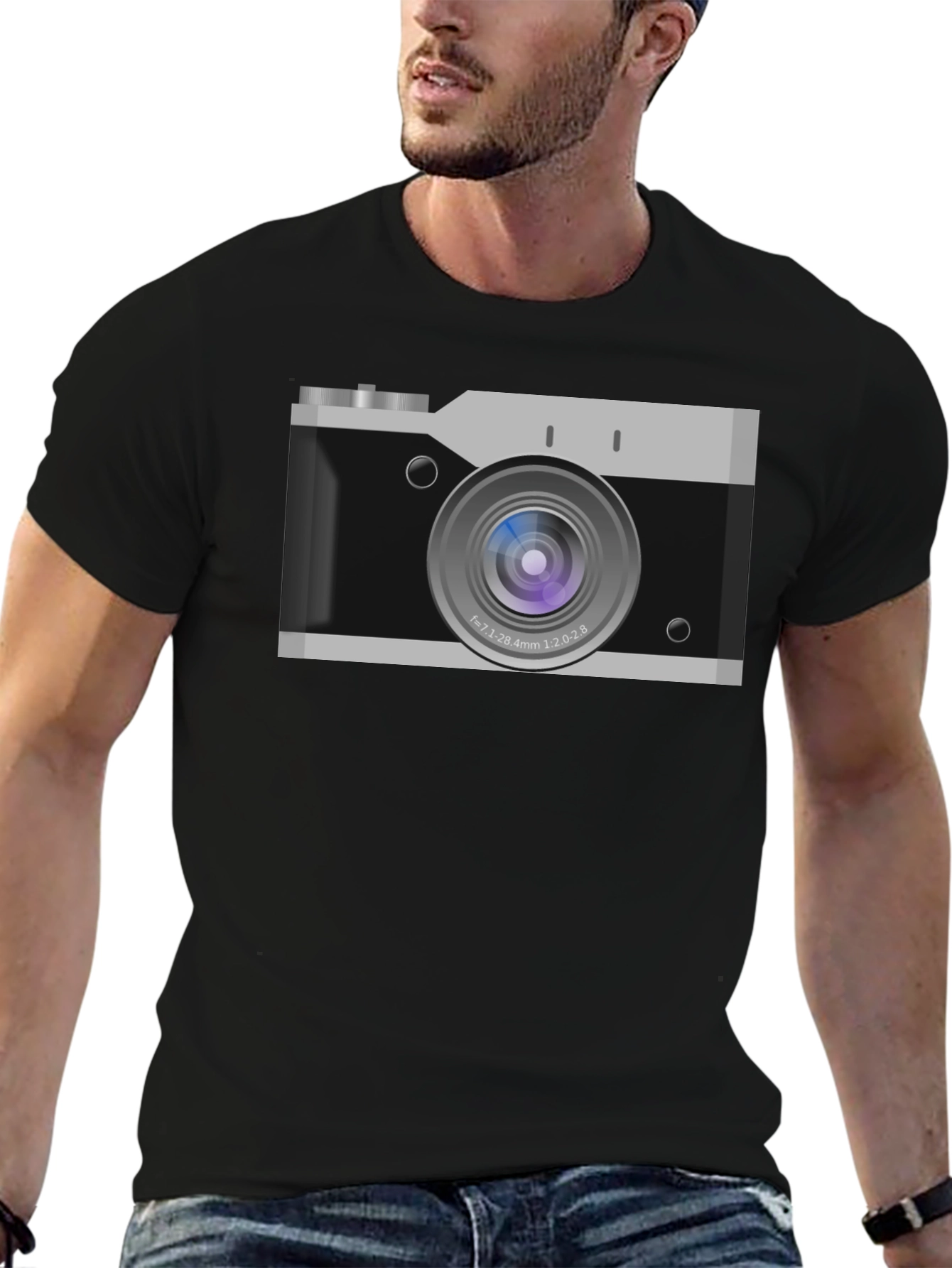 Retro Camera Graphic T-Shirt - Classic Style