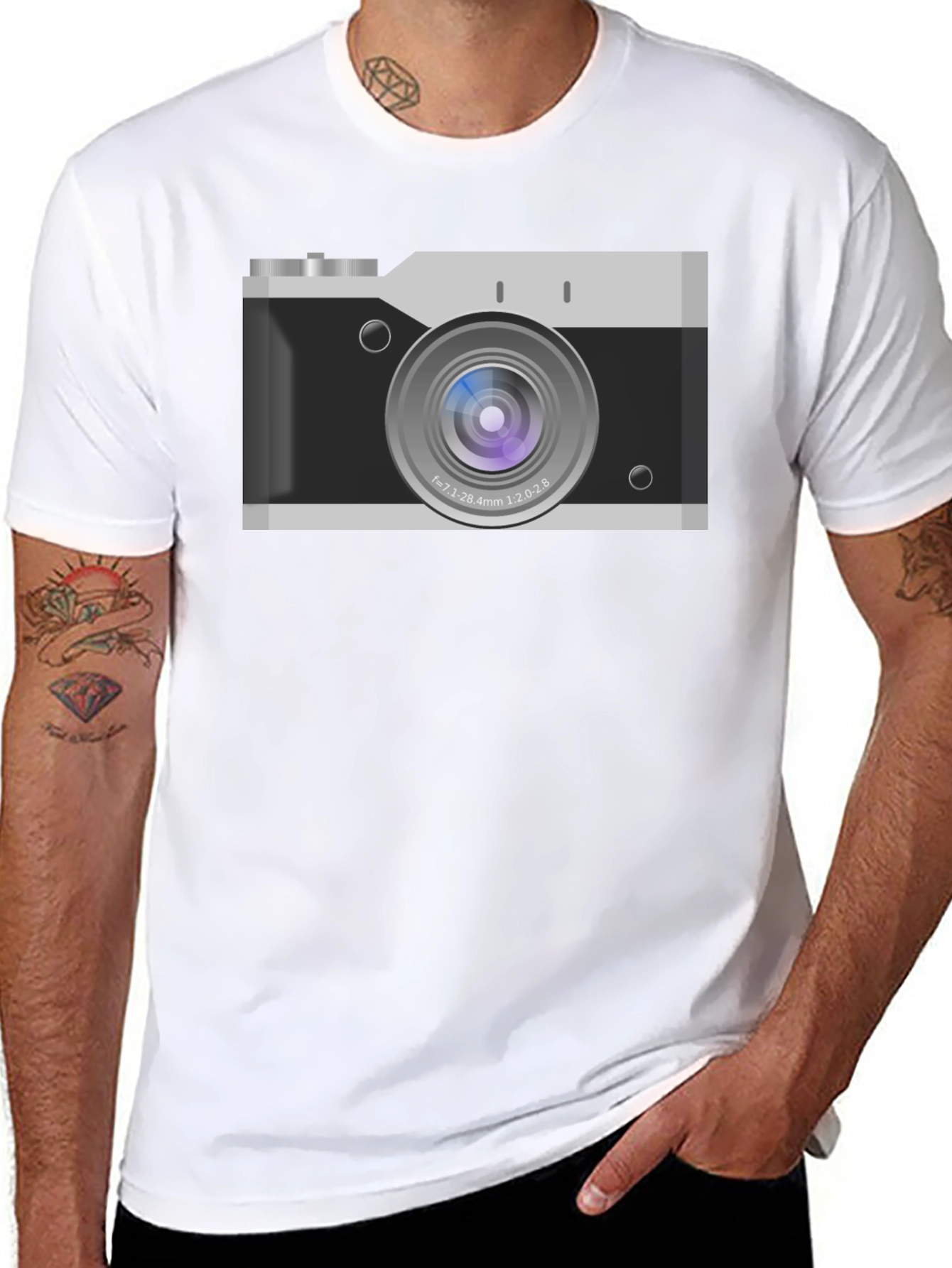 Retro Camera Graphic T-Shirt - Classic Style