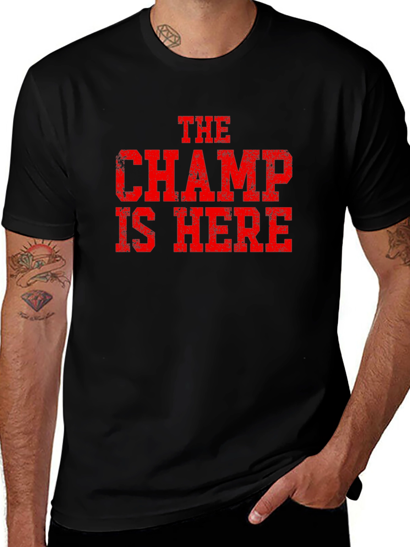 The Champ is Here Graphic T-Shirt