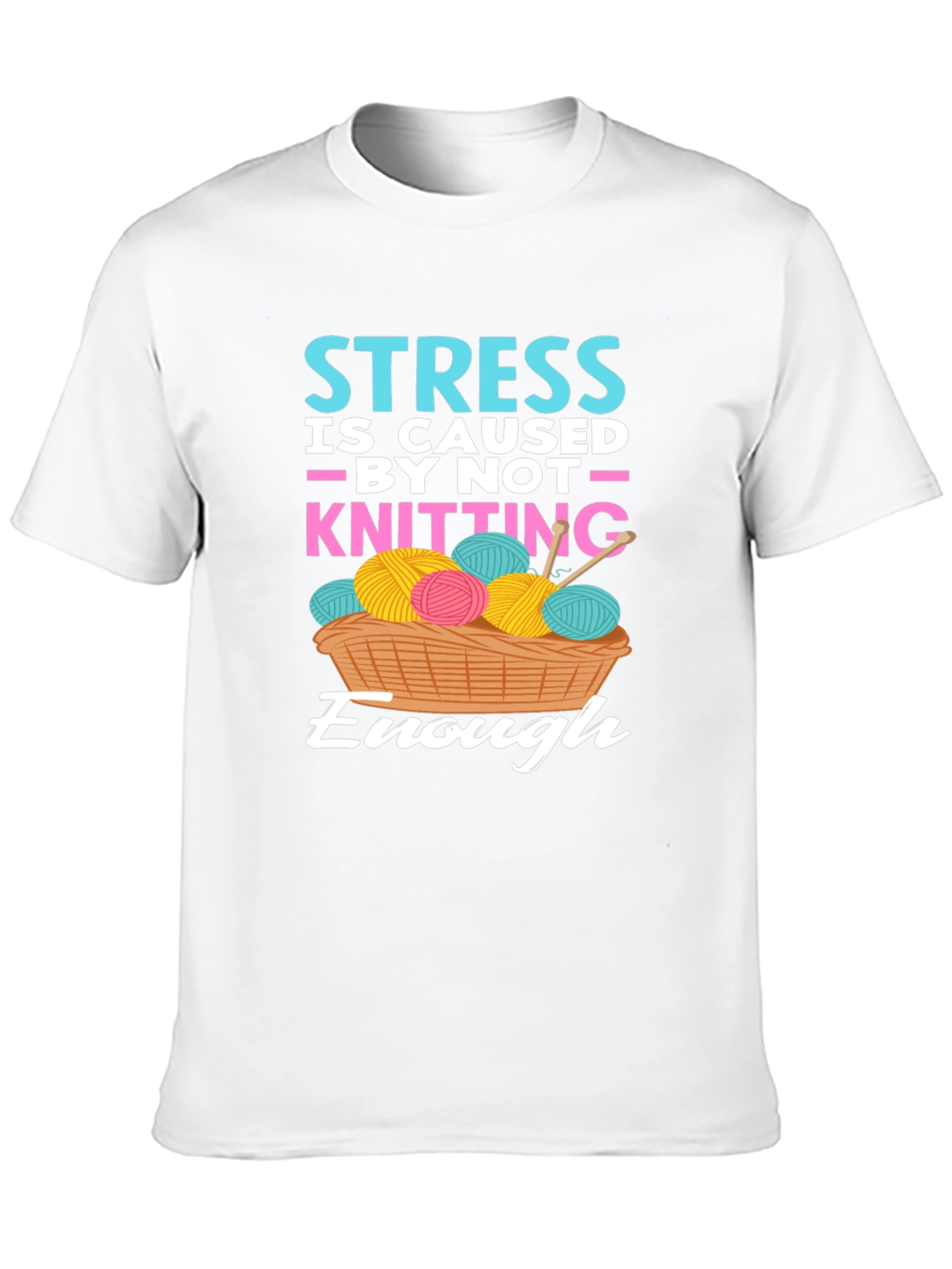 Knitting Lovers T-Shirt - Stress Relief Design