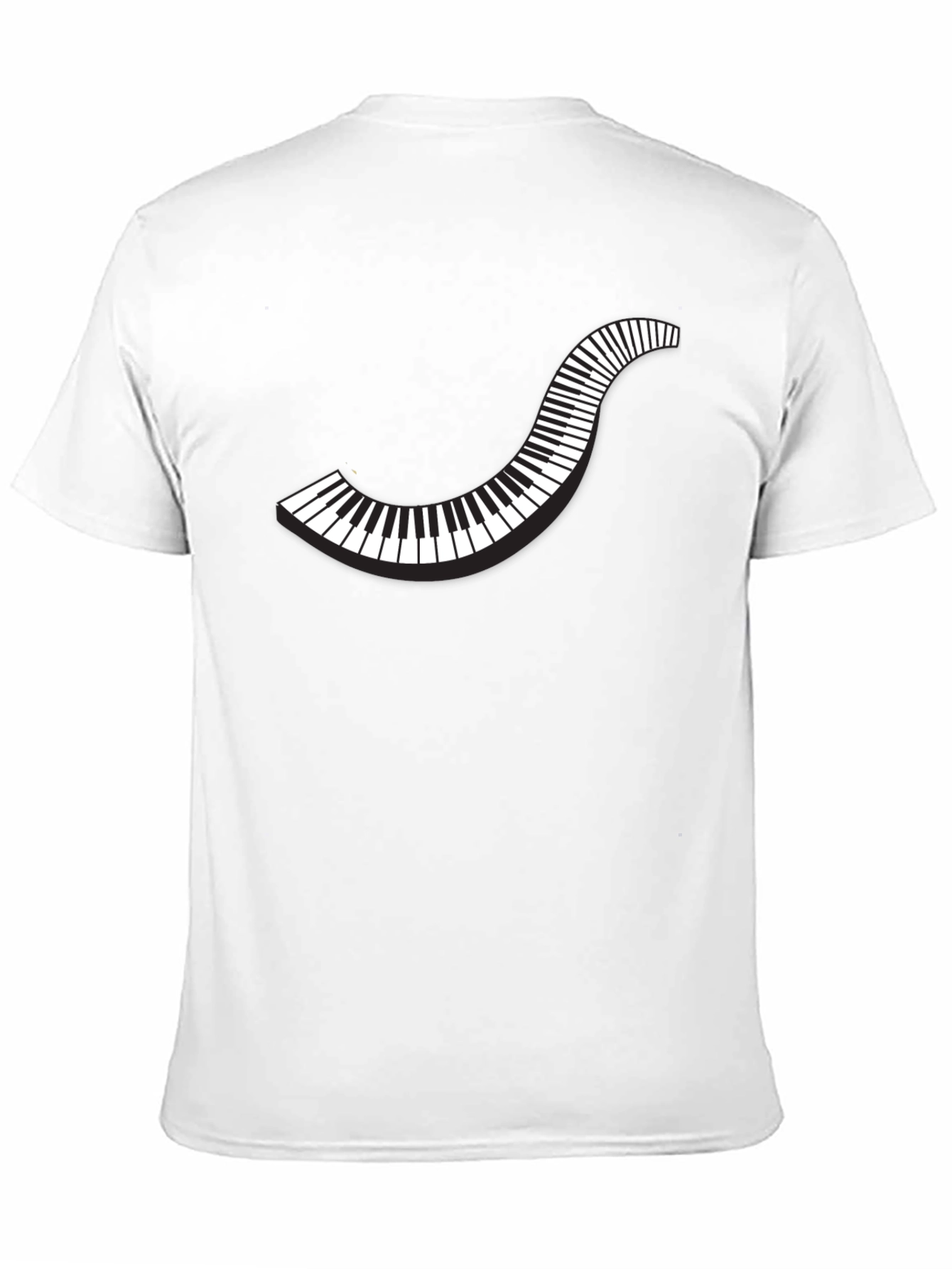 Stylish Piano Keys Graphic T-Shirt