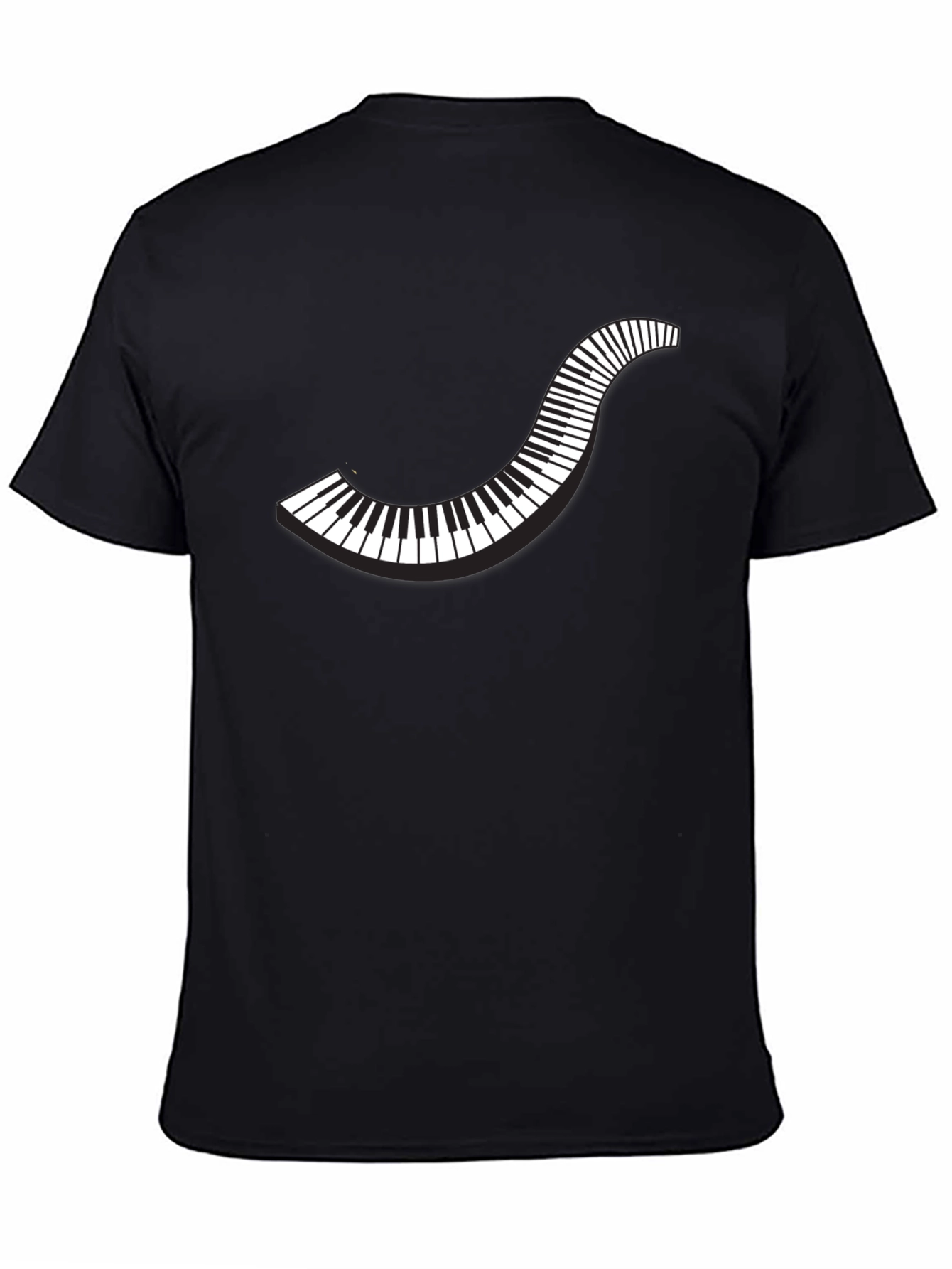 Stylish Piano Keys Graphic T-Shirt