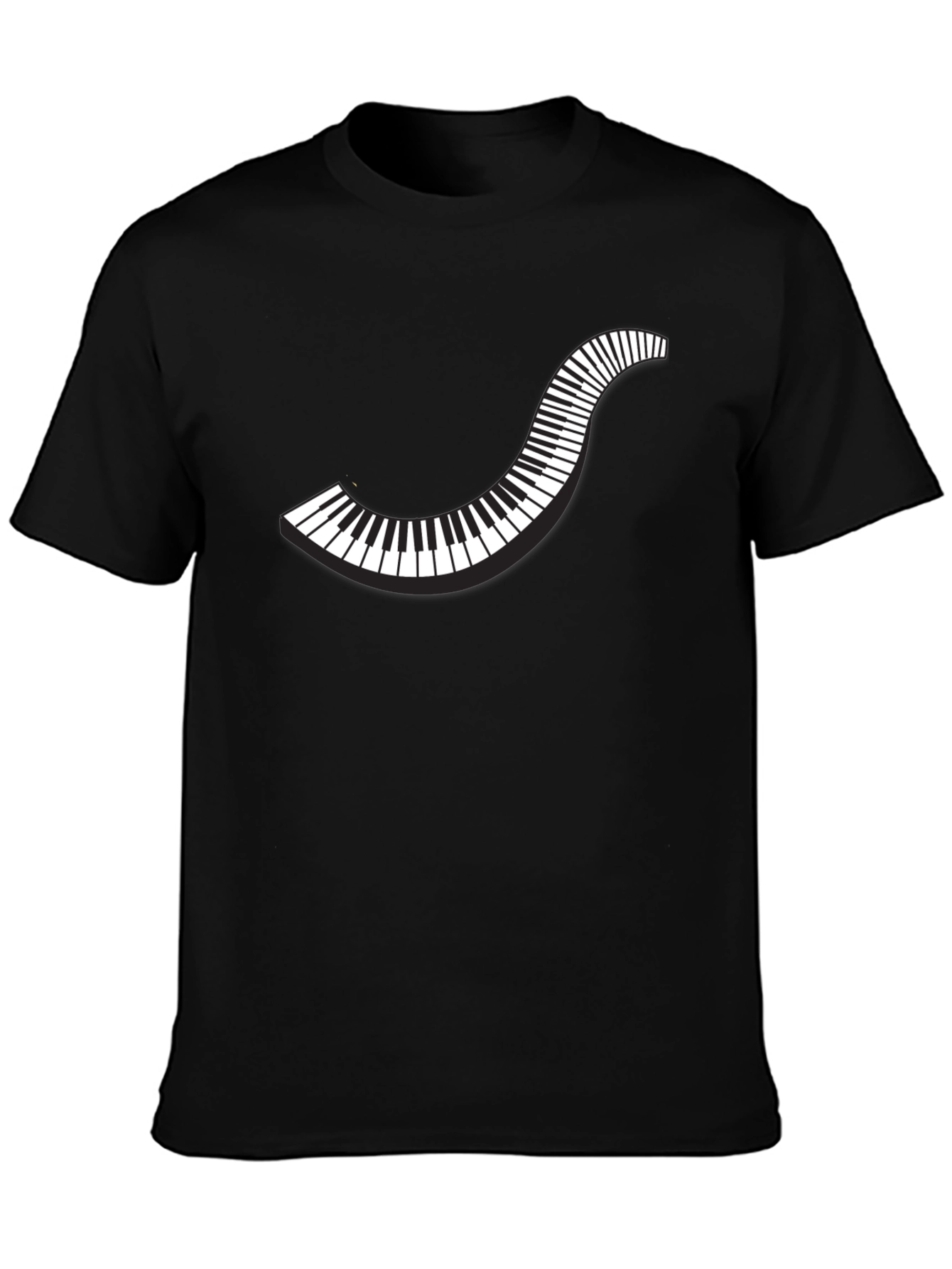 Stylish Piano Keys Graphic T-Shirt