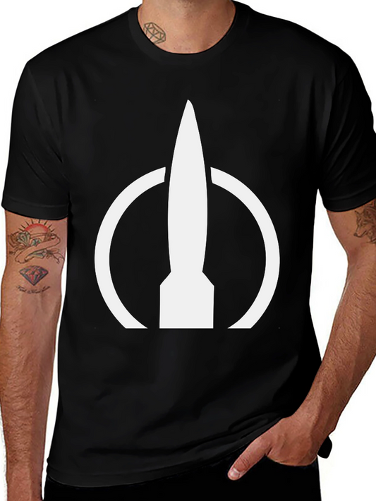 Rocket Symbol Black T-Shirt