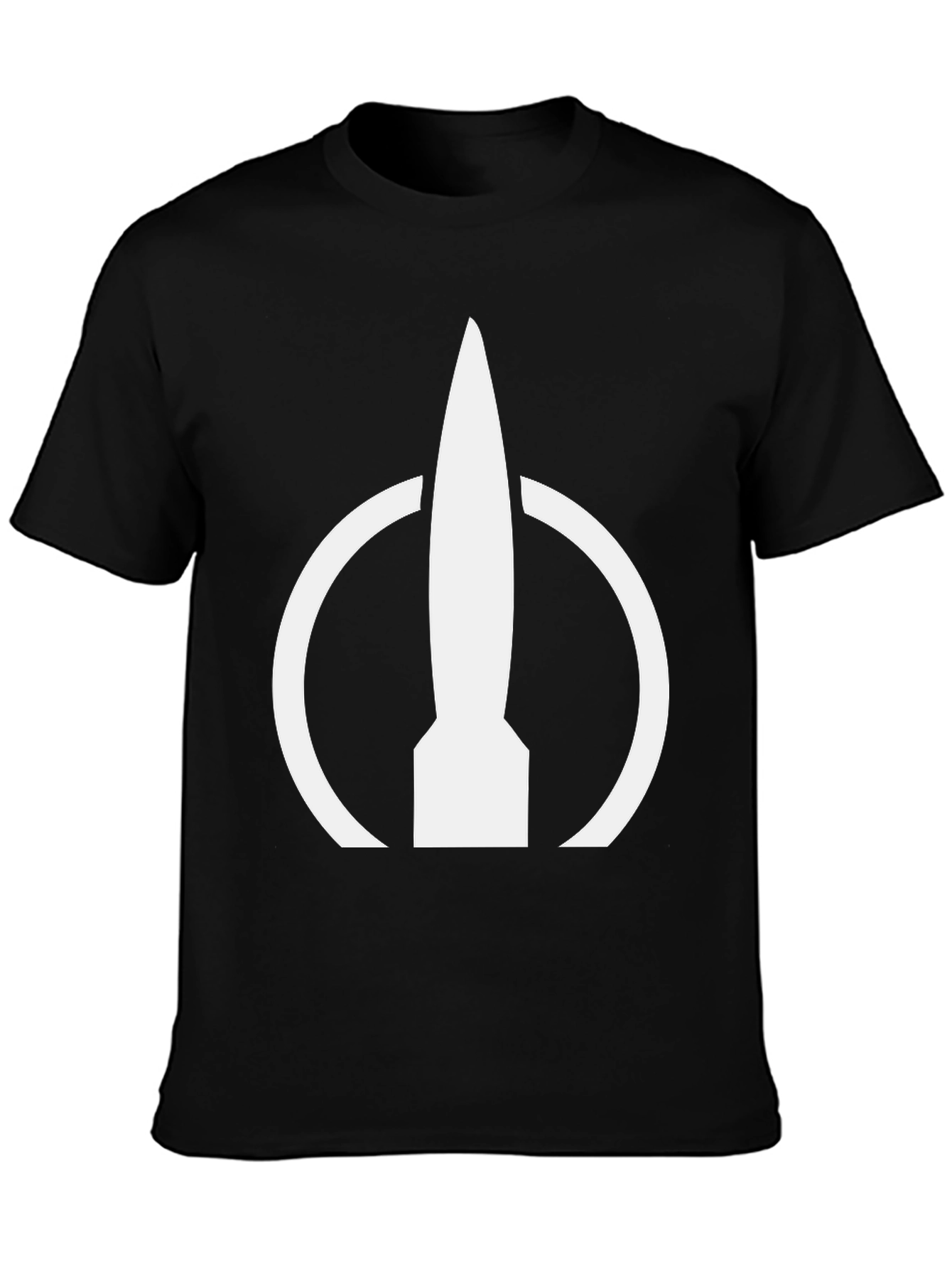Rocket Symbol Black T-Shirt