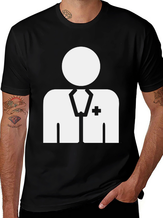 Doctor Graphic T-Shirt - Black Casual Tee