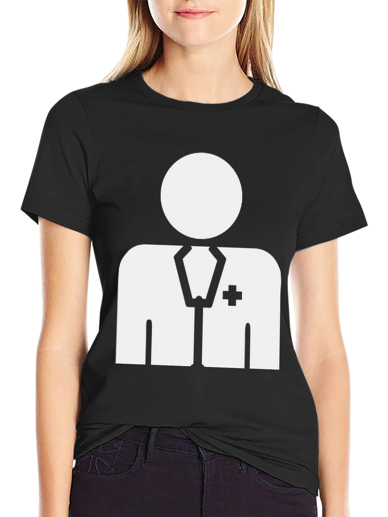 Doctor Graphic T-Shirt - Black Casual Tee