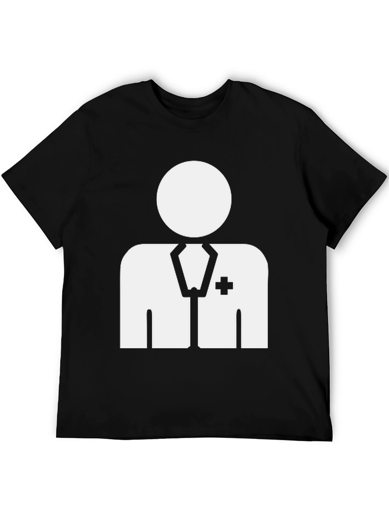 Doctor Graphic T-Shirt - Black Casual Tee
