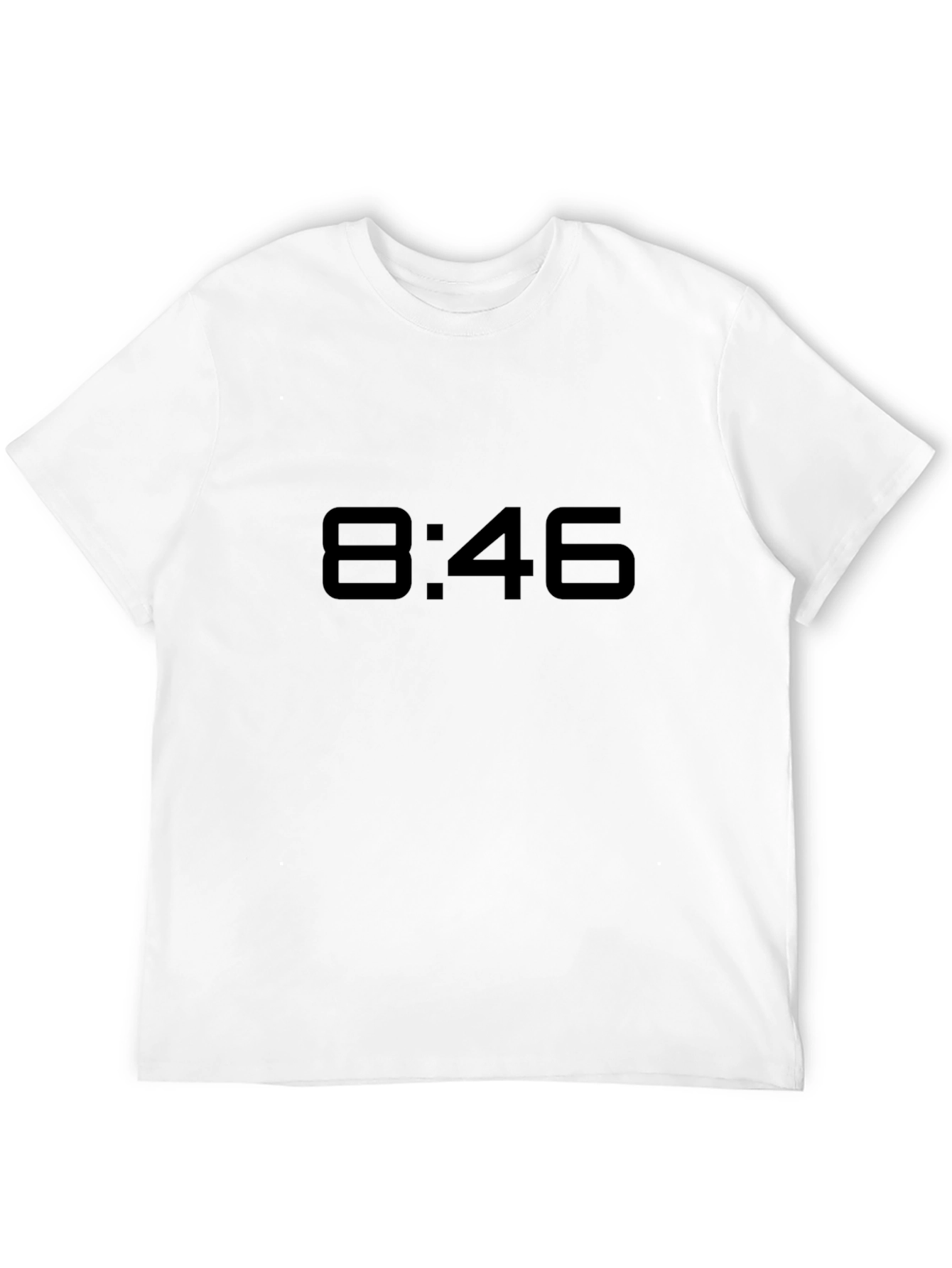 8:46 Black Graphic Tee - Never Forget