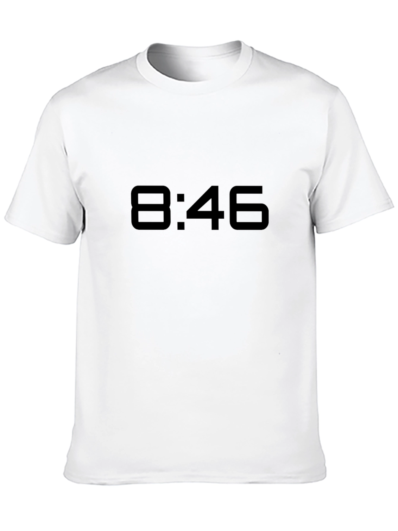 8:46 Black Graphic Tee - Never Forget