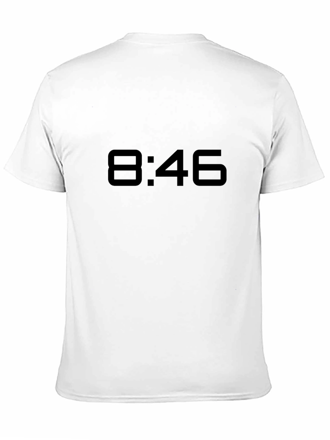 8:46 Black Graphic Tee - Never Forget