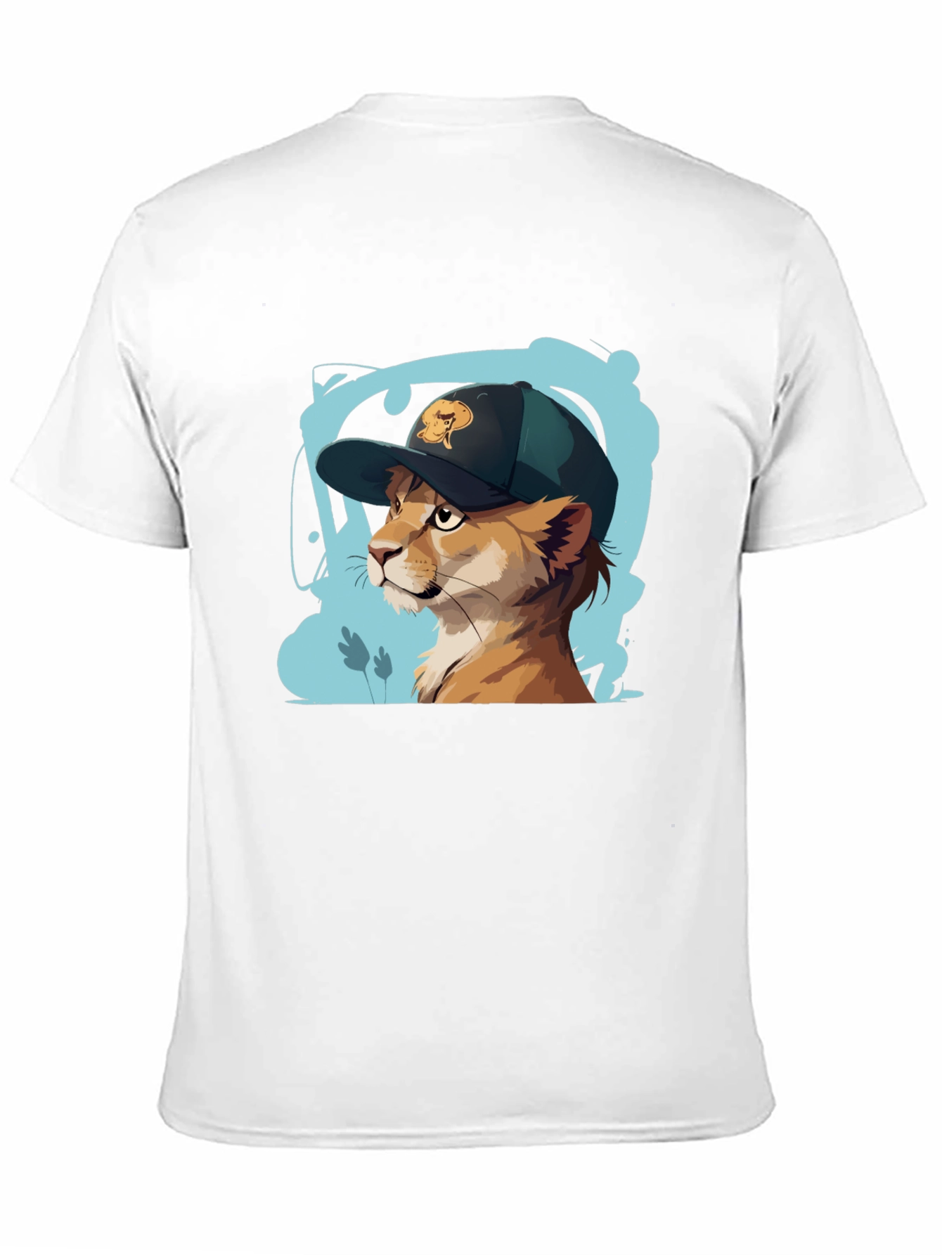 Cool Cat Tee: Urban Style Animal Graphic T-Shirt