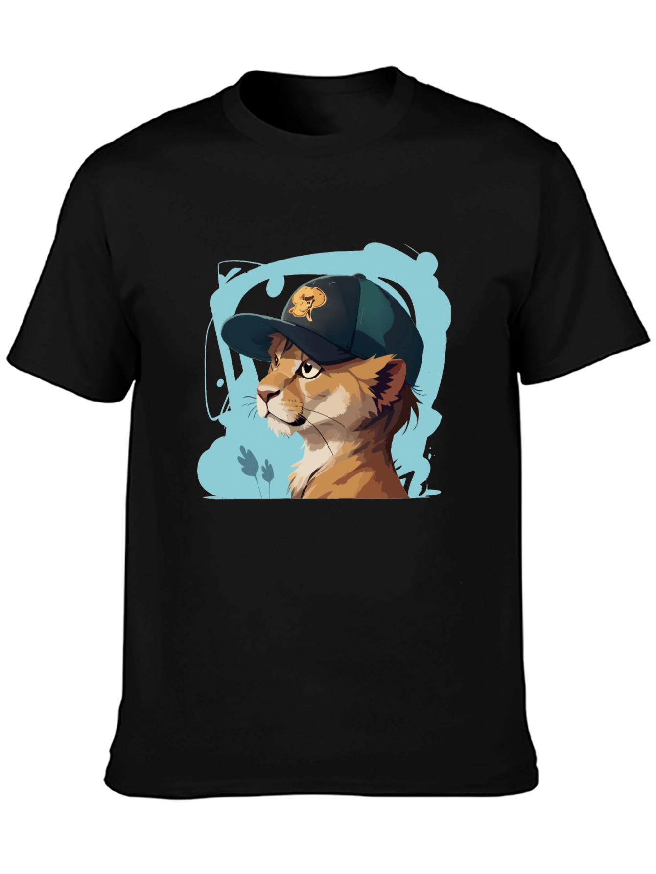 Cool Cat Tee: Urban Style Animal Graphic T-Shirt
