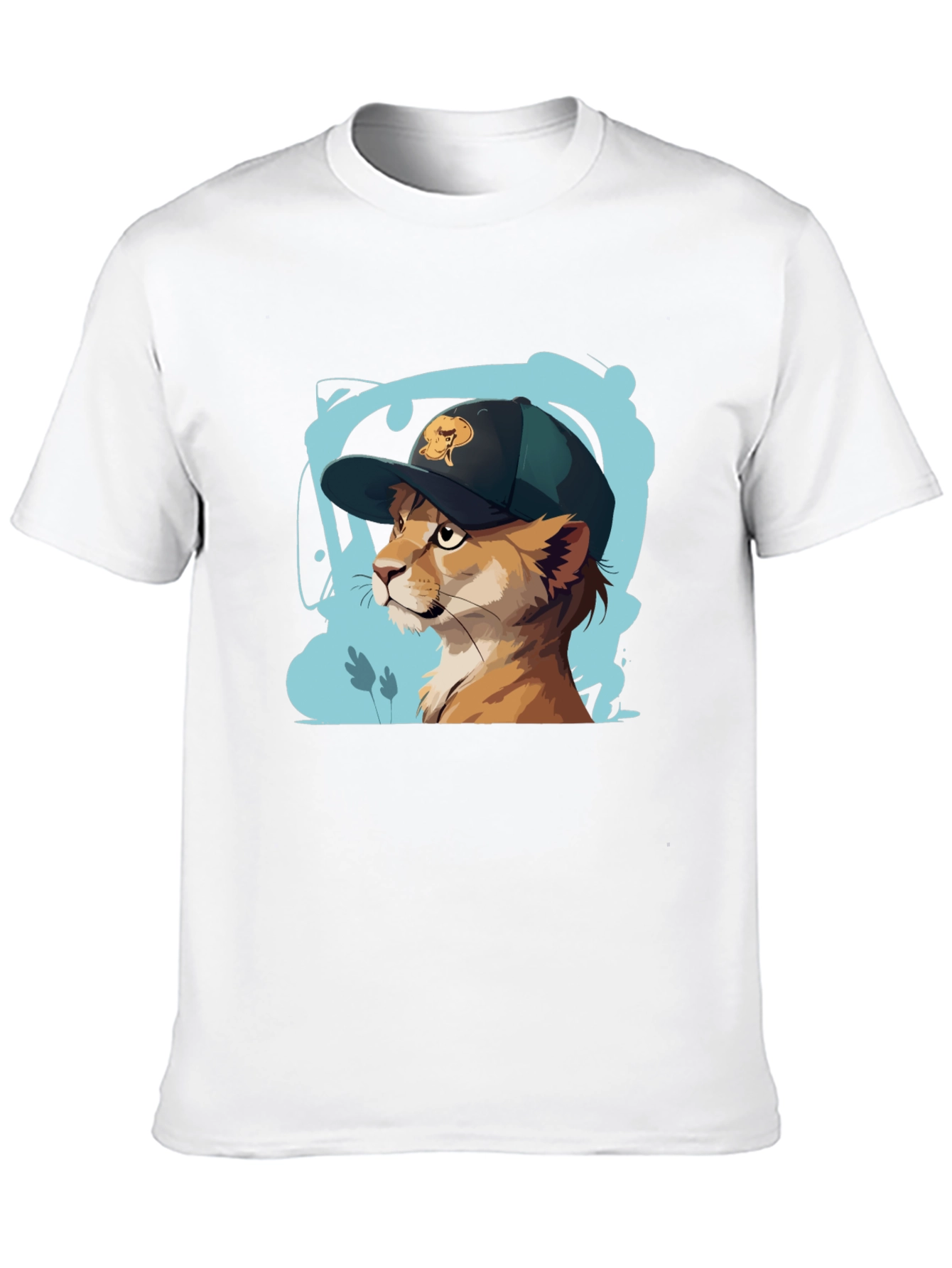 Cool Cat Tee: Urban Style Animal Graphic T-Shirt