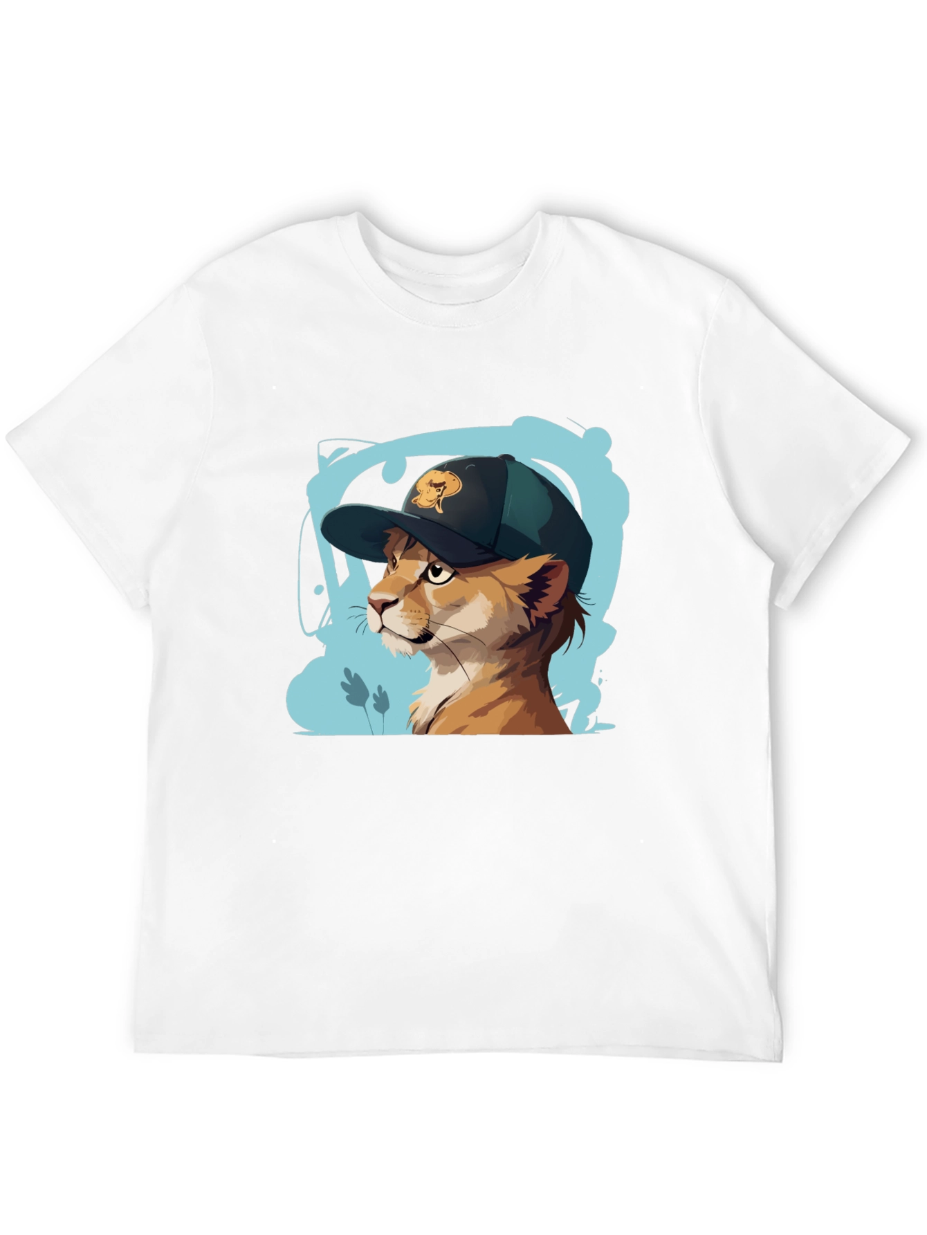 Cool Cat Tee: Urban Style Animal Graphic T-Shirt